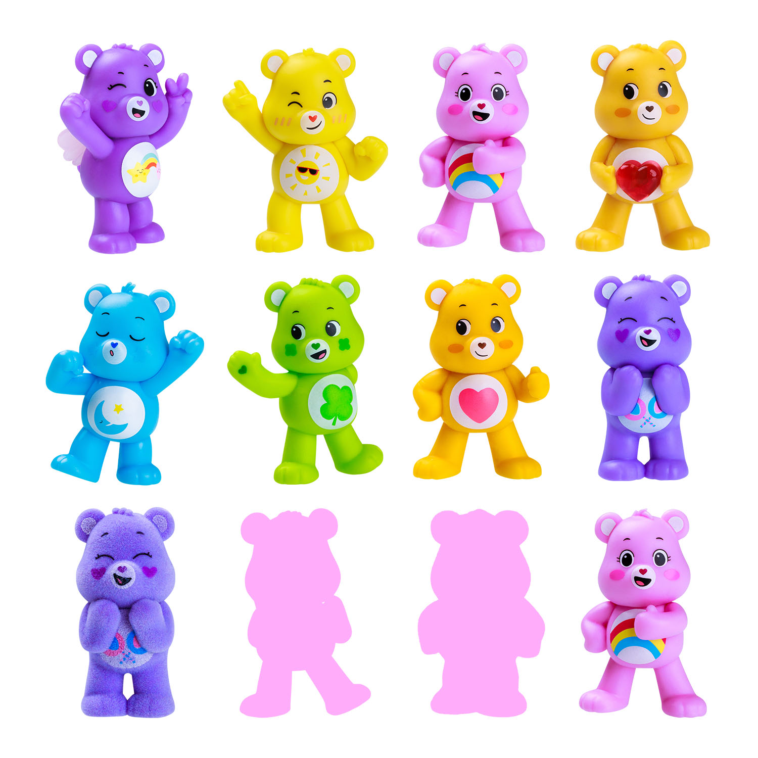 Care Bears Mini Koleksiyon Figürleri 12'li Paket Model 1