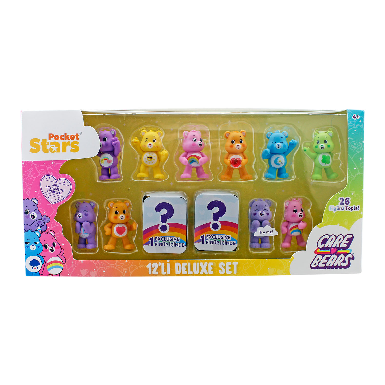 Care Bears Mini Koleksiyon Figürleri 12'li Paket Model 1