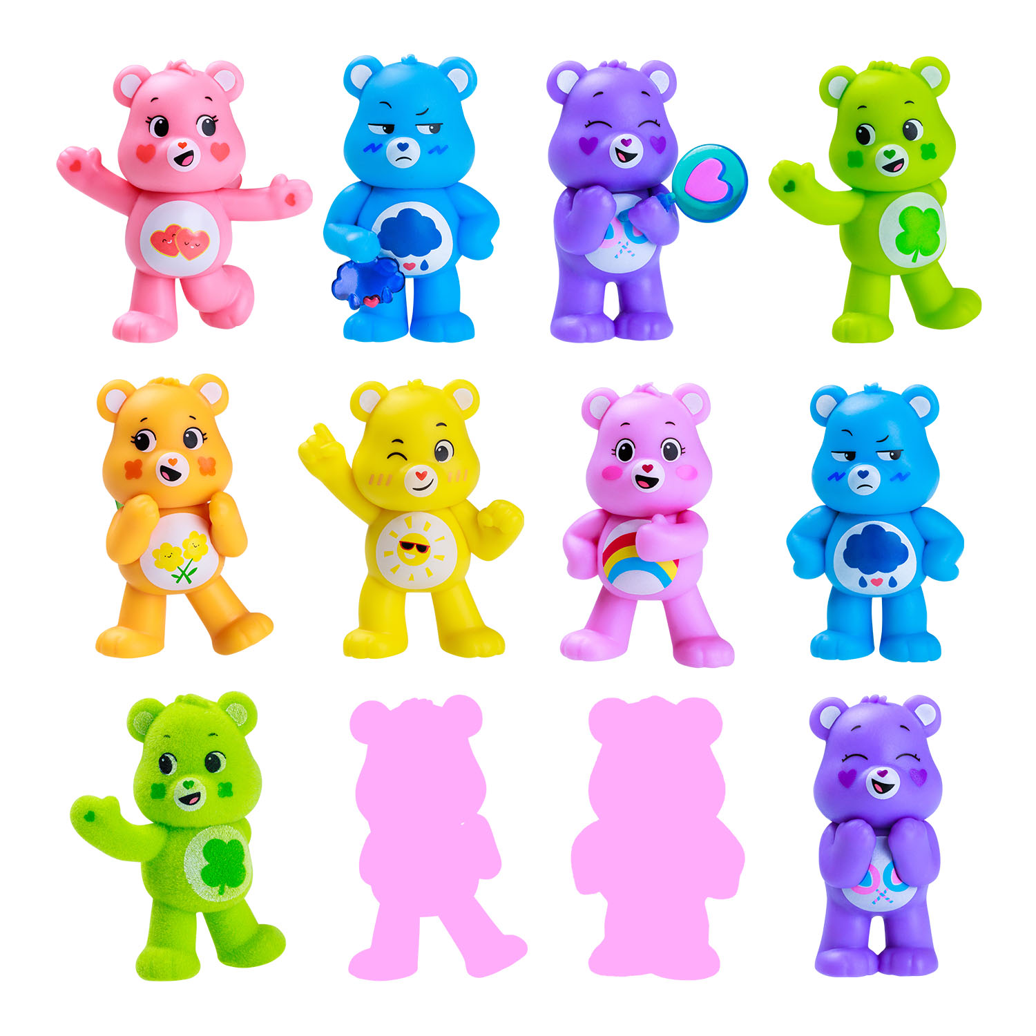 Care Bears Mini Koleksiyon Figürleri 12'li Paket Model 2