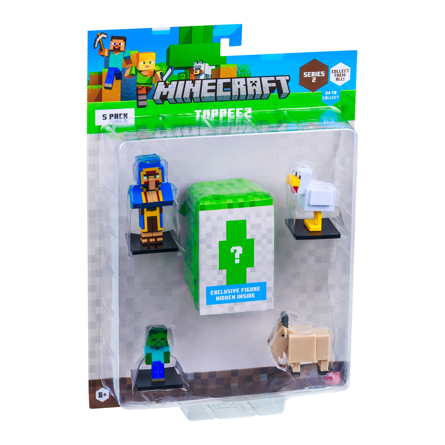 Minecraft 3D Toppeez 5'li Figür Seti MC2240 Model 1