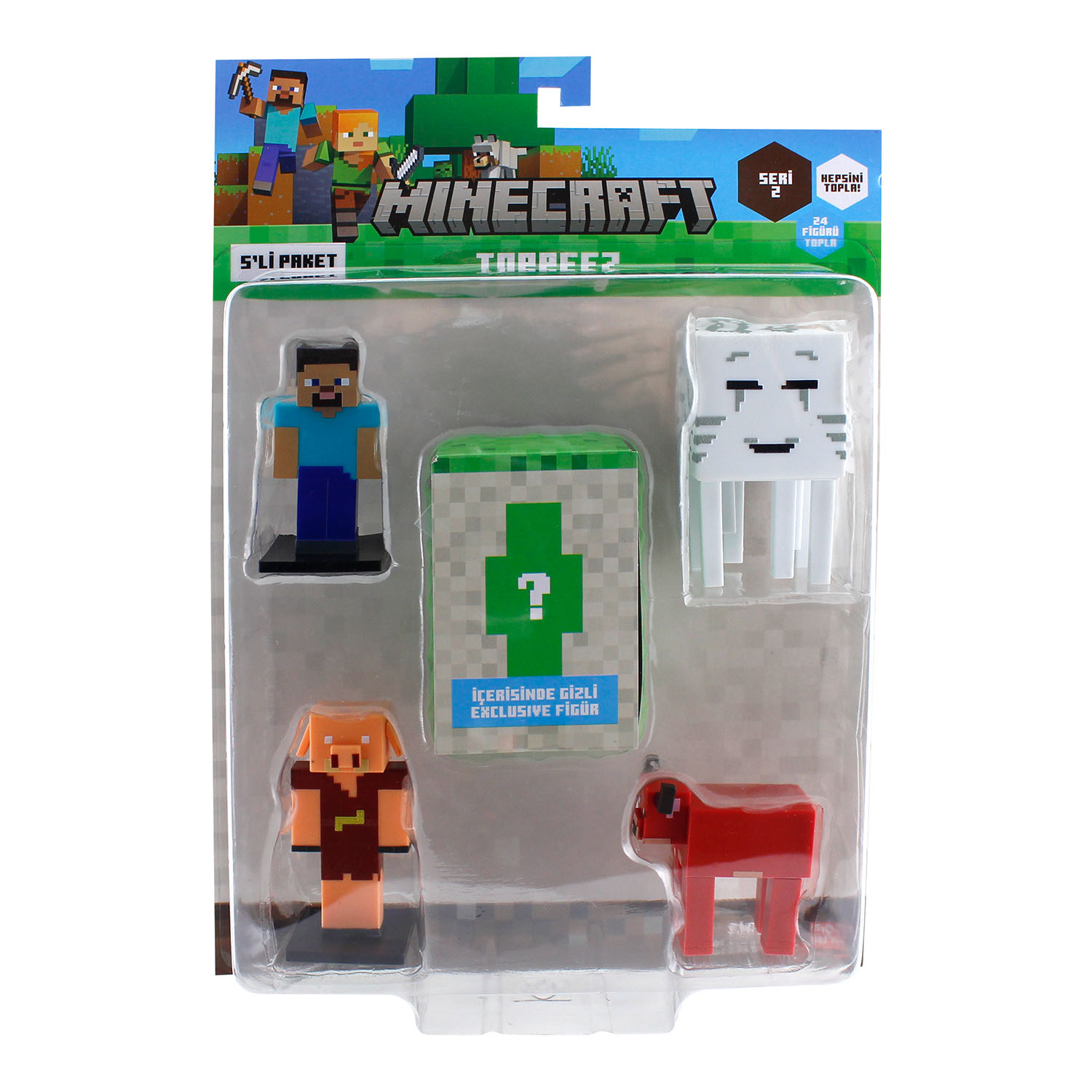 Minecraft 3D Toppeez 5'li Figür Seti MC2240 Model 5