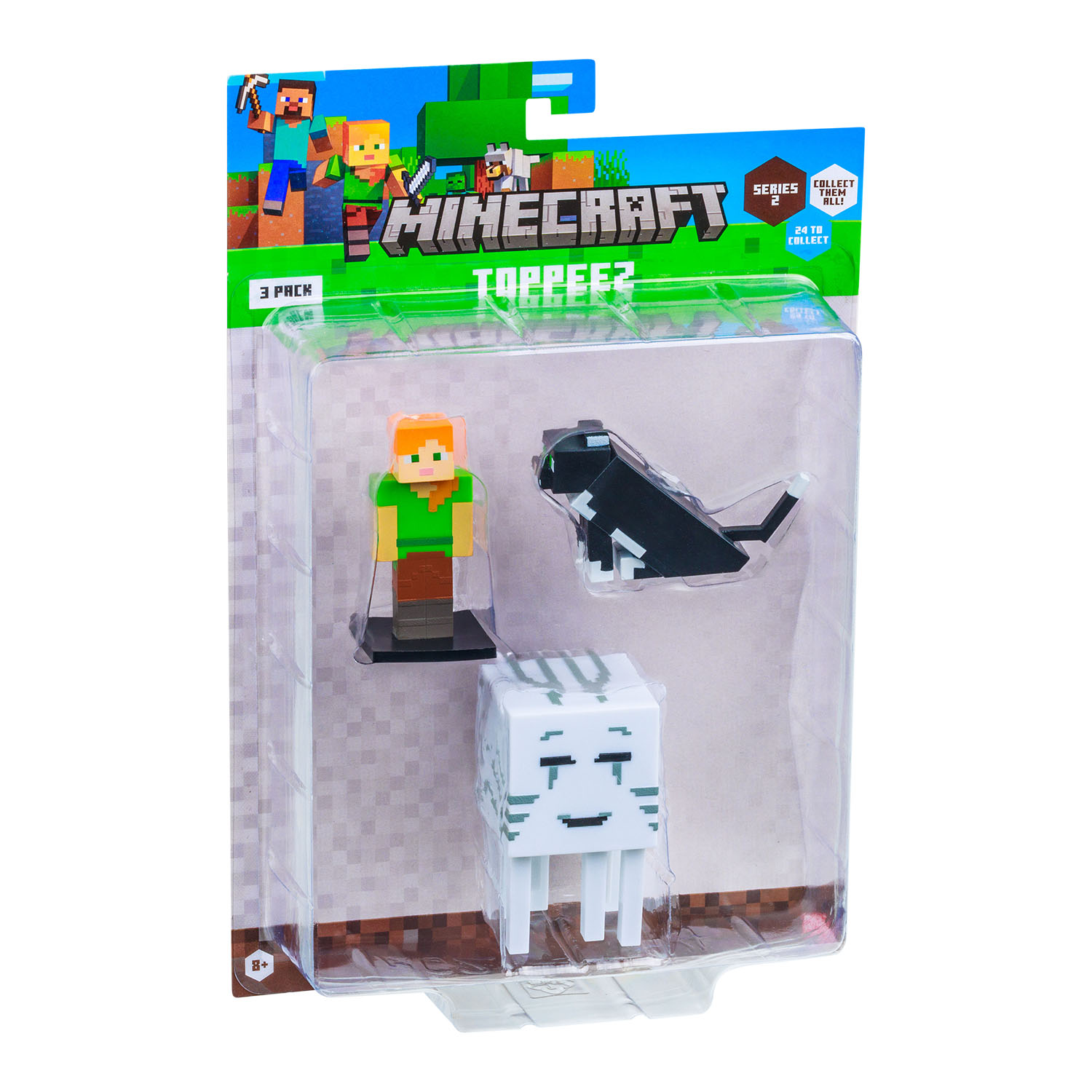 Minecraft 3D Toppeez 3'lü Figür Seti MC2220 Model 1