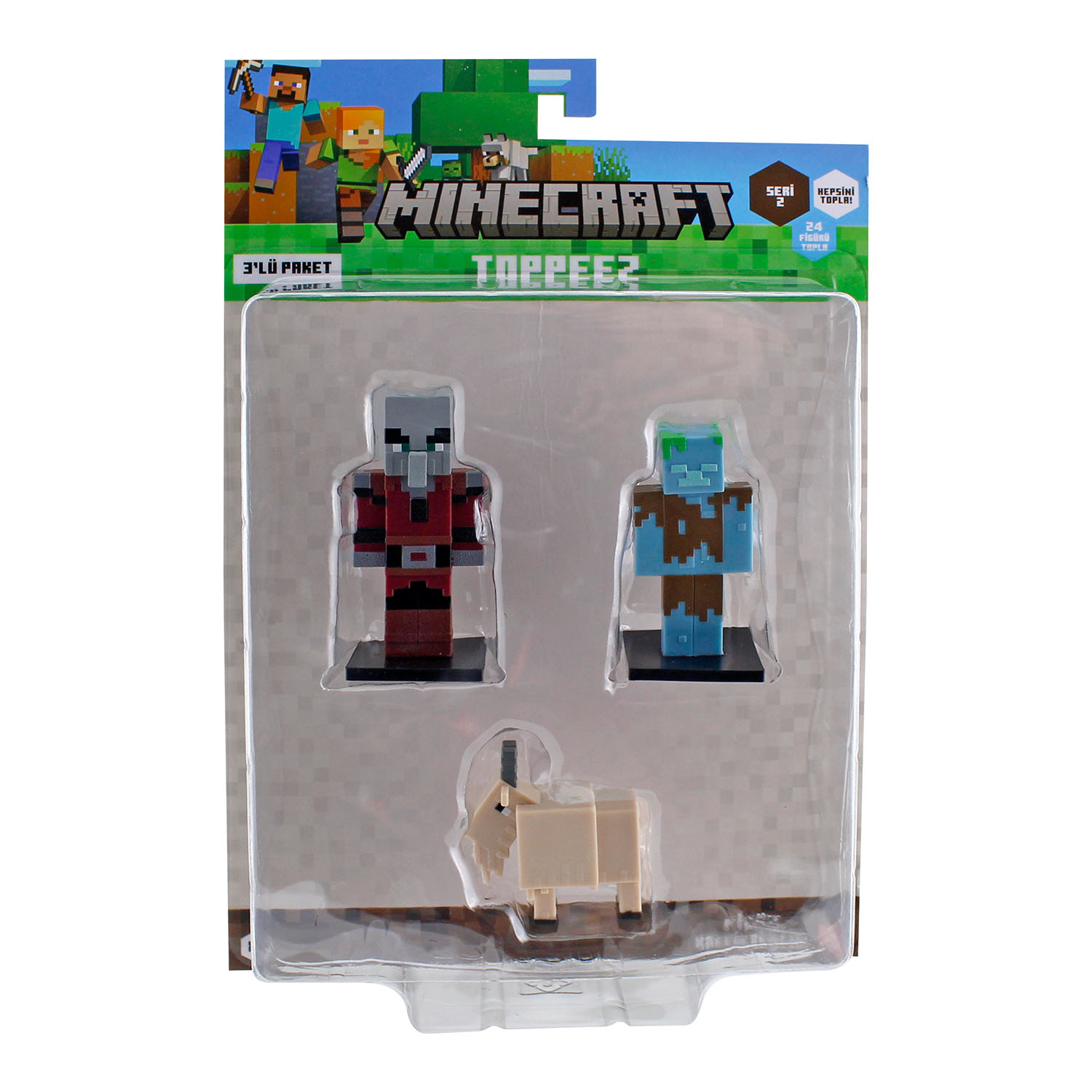 Minecraft 3D Toppeez 3'lü Figür Seti MC2220 Model 6
