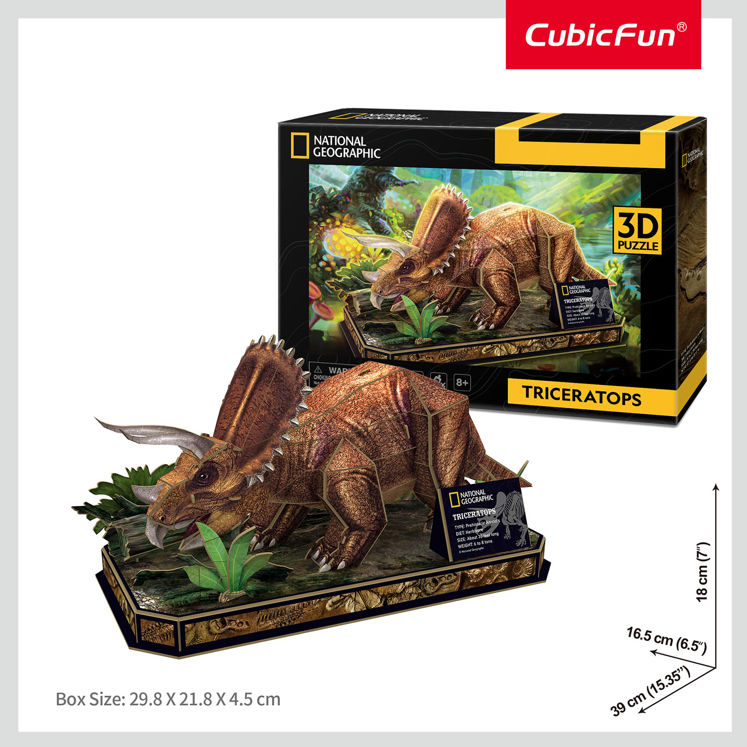National Geographic - Triceratops 3D Puzzle DS1052h