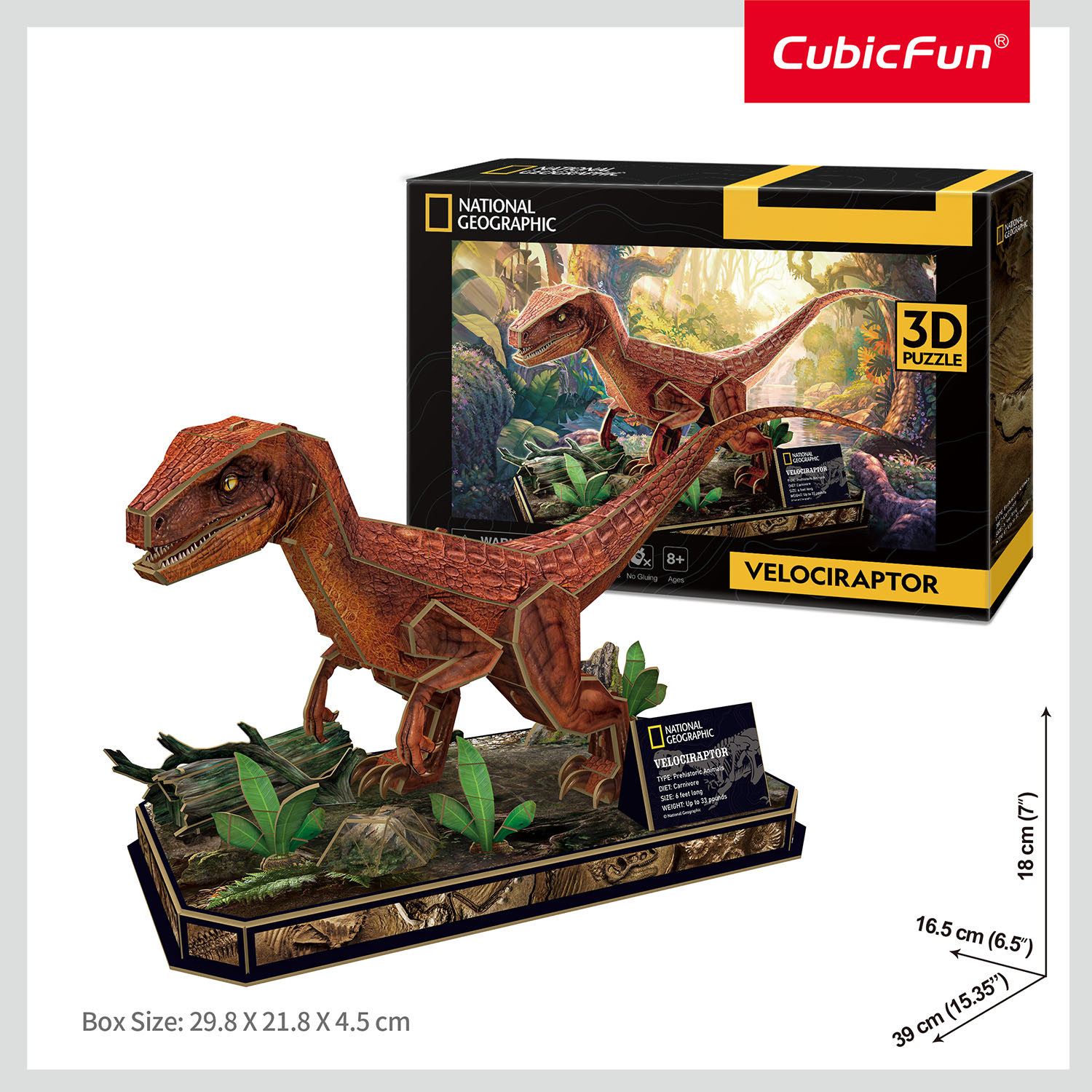 National Geographic - Velociraptor 3D Puzzle DS1053h