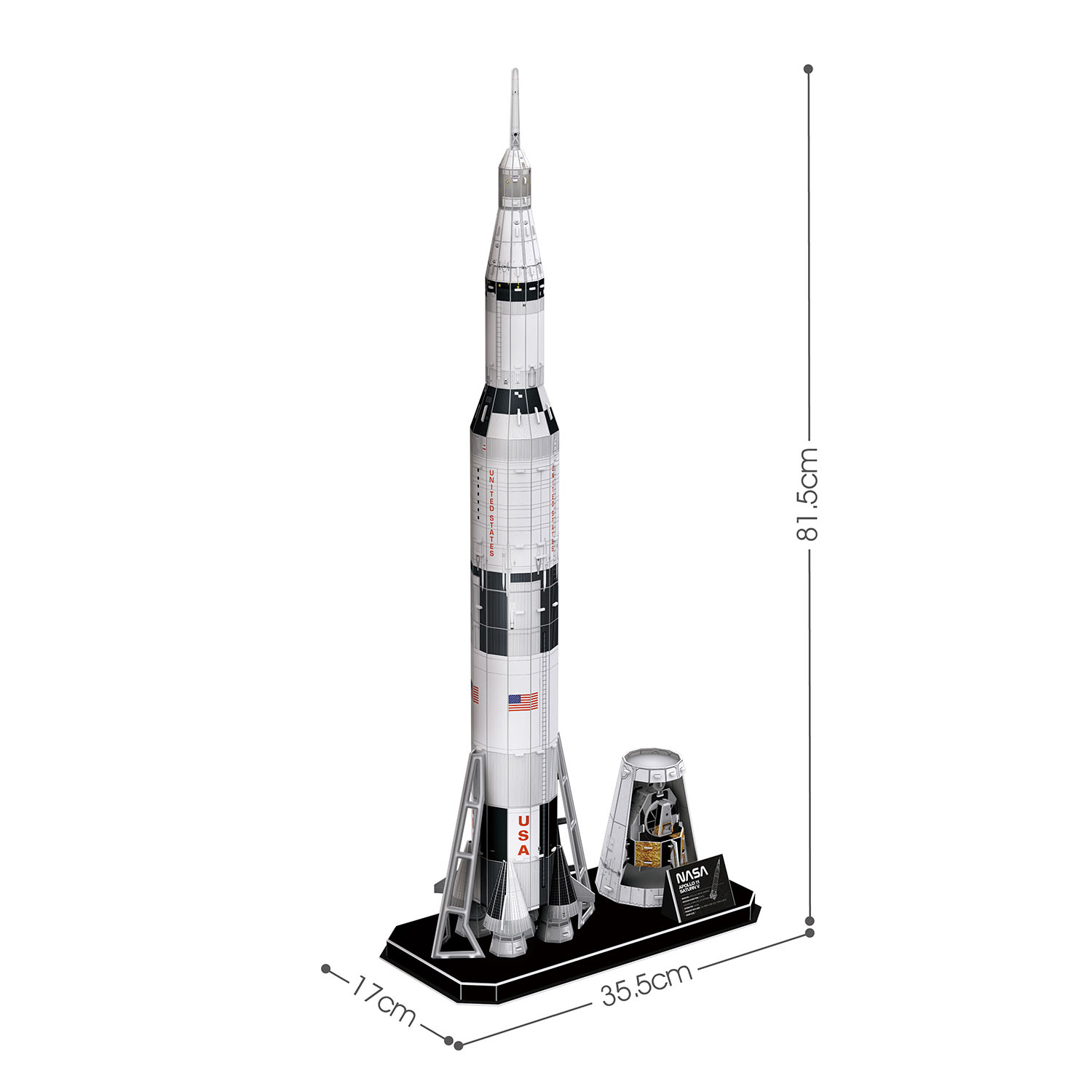 NASA - Apollo Saturn V Roket 3D Puzzle DS1059h