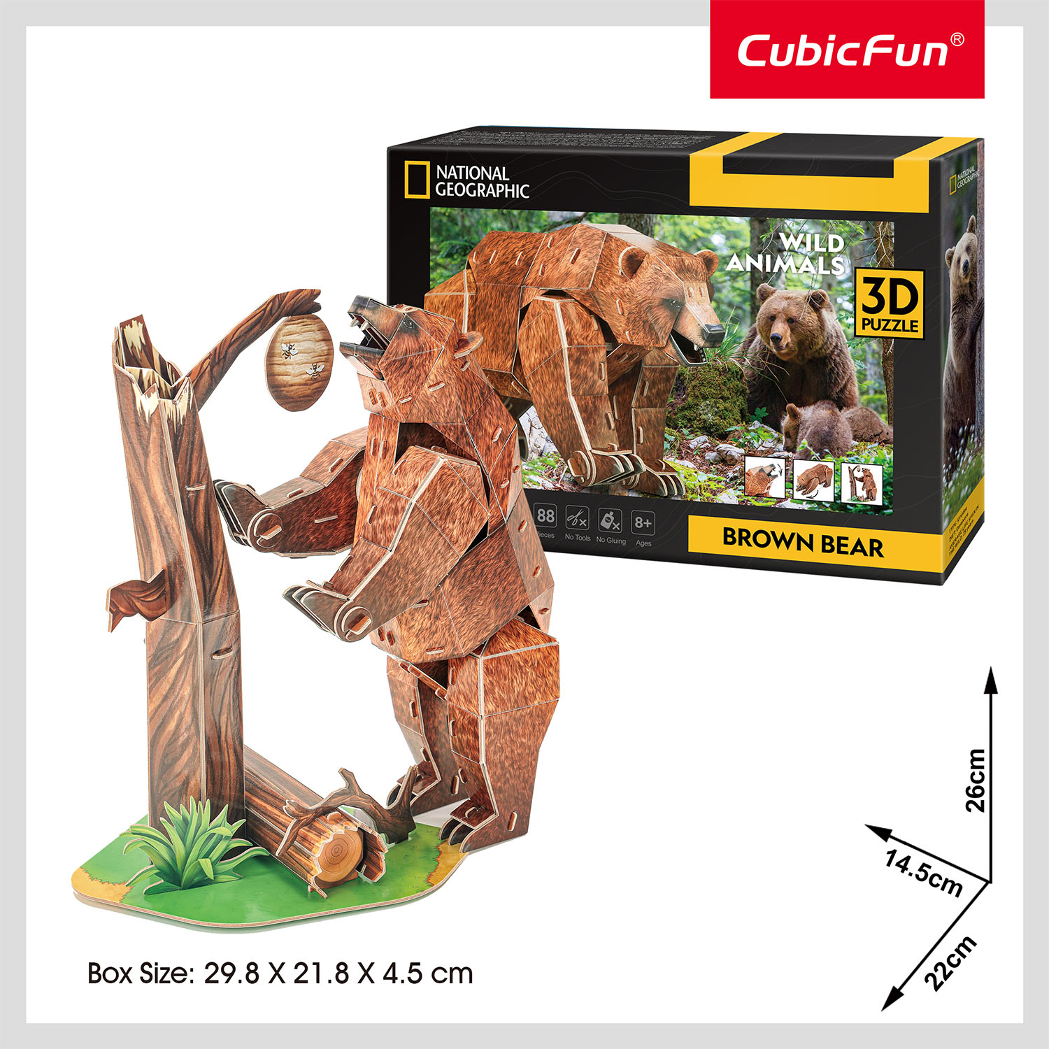 National Geographic - Boz Ayı 3D Puzzle DS1096h