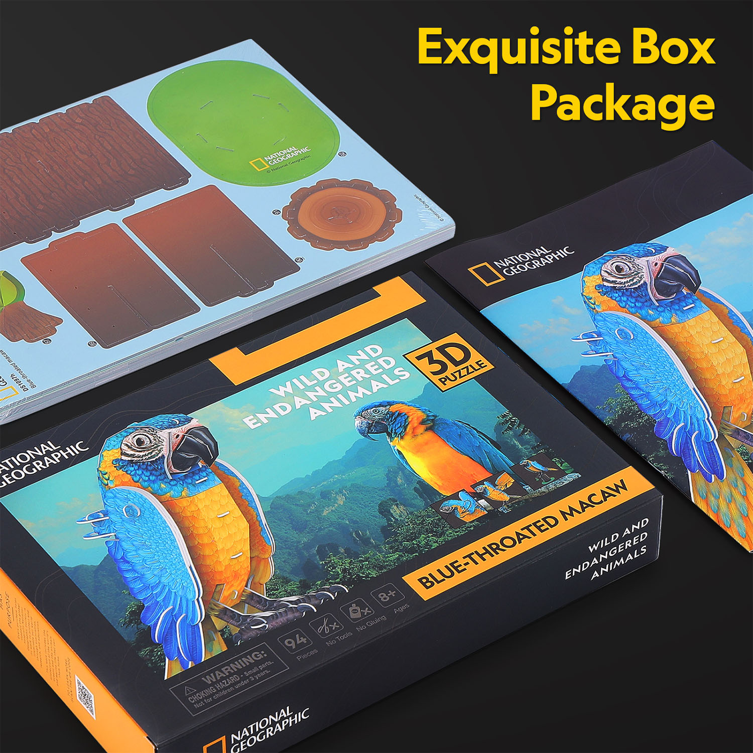 National Geographic - Mavi Macaw Papağanı 3D Puzzle DS1097h