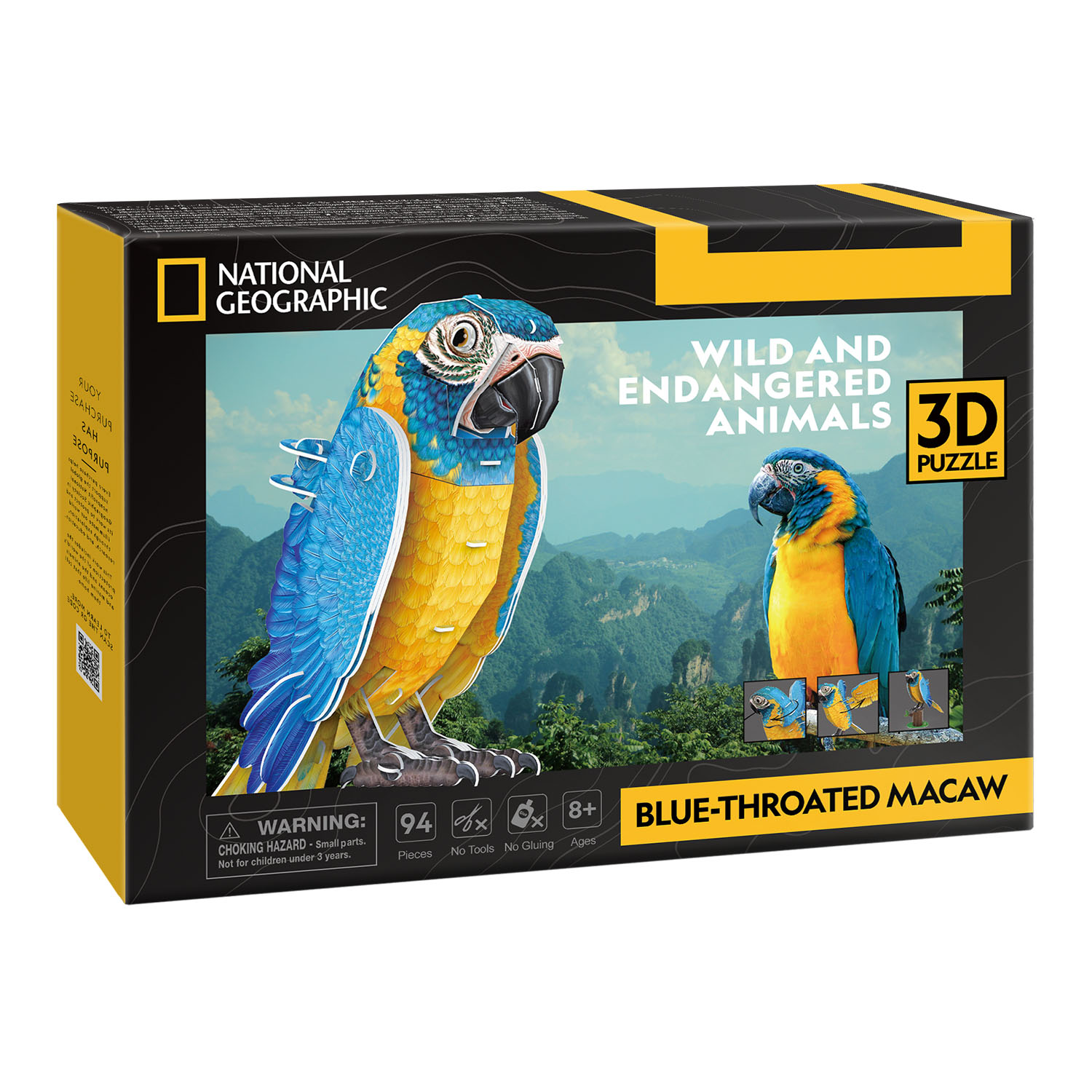 National Geographic - Mavi Macaw Papağanı 3D Puzzle DS1097h