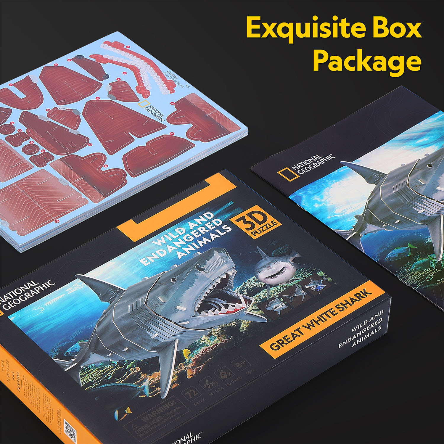 National Geographic - Büyük Beyaz Köpek Balığı 3D Puzzle DS1098h