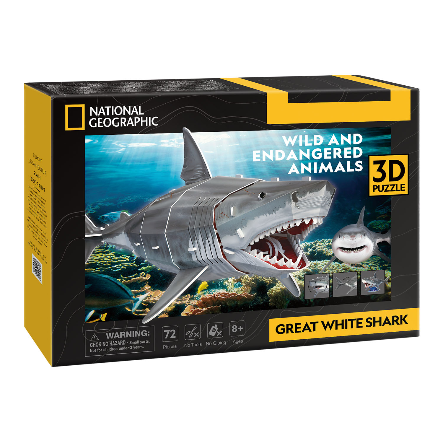 National Geographic - Büyük Beyaz Köpek Balığı 3D Puzzle DS1098h