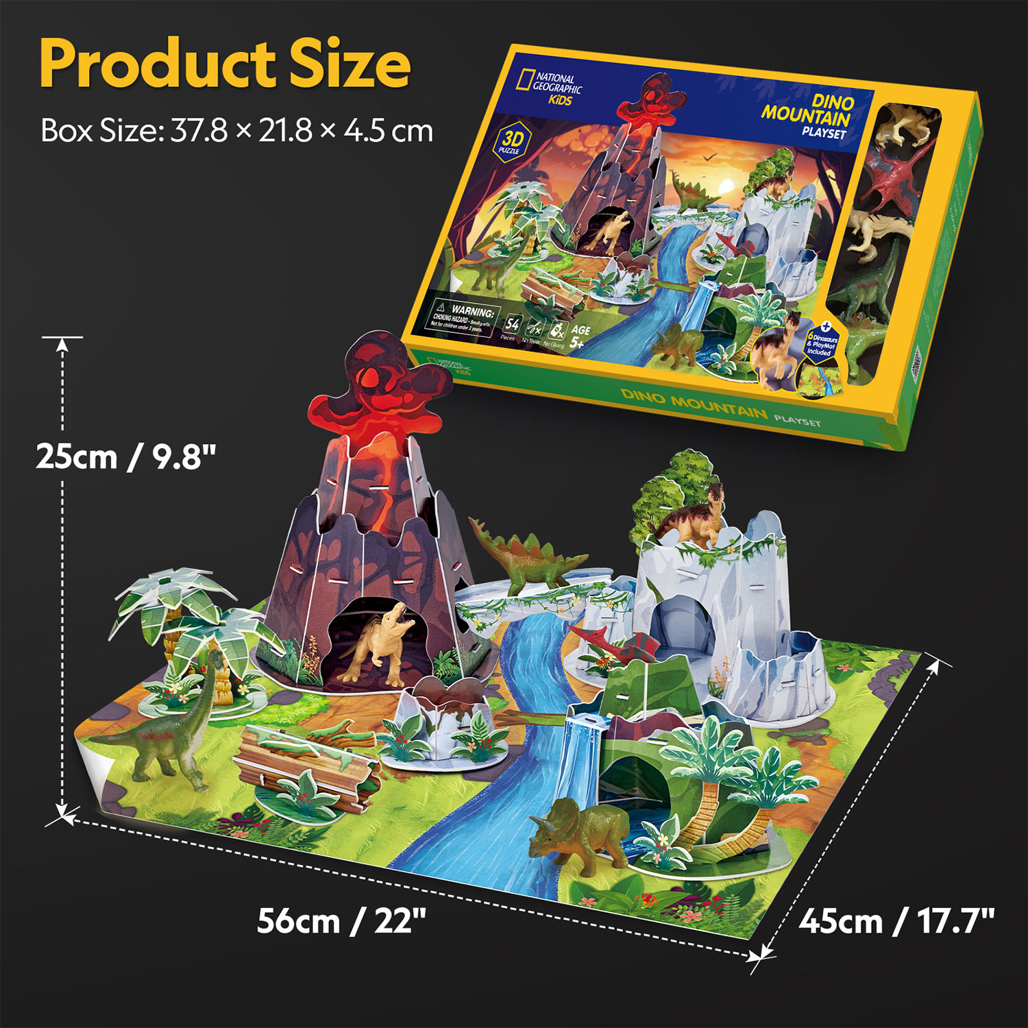National Geographic Kids Dinozor Oyun Seti 3D Puzzle DS1078h