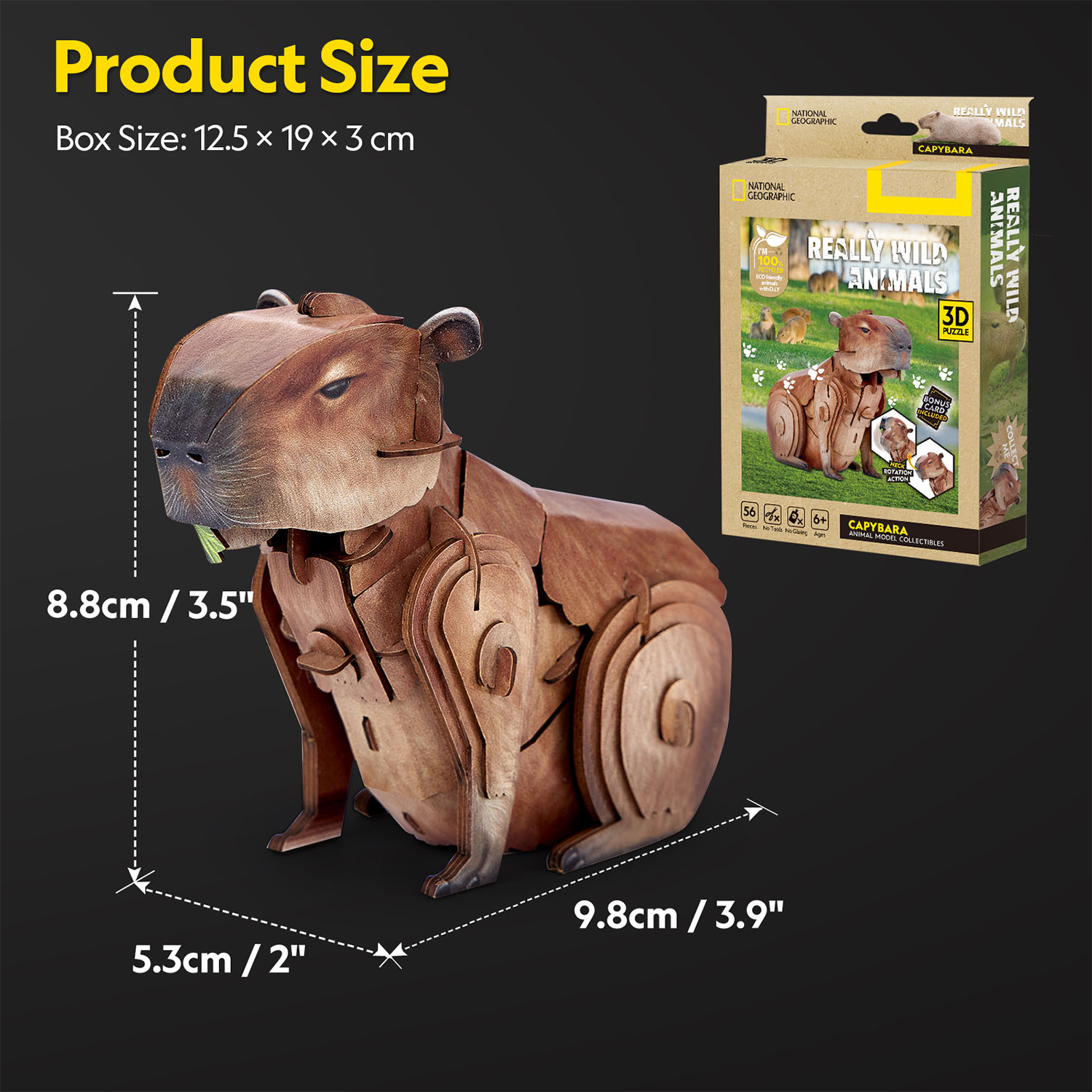 National Geographic - Kapibara 3D Puzzle DS1177h