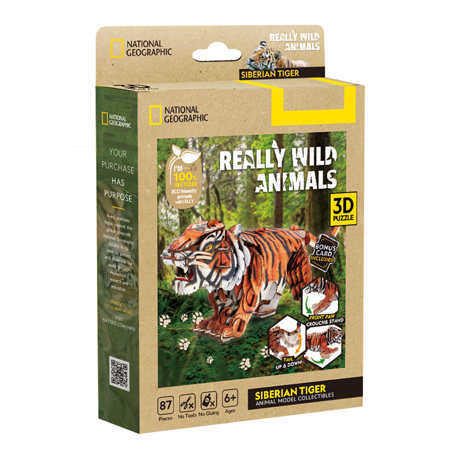 National Geographic - Sibirya Kaplanı 3D Puzzle DS1179h
