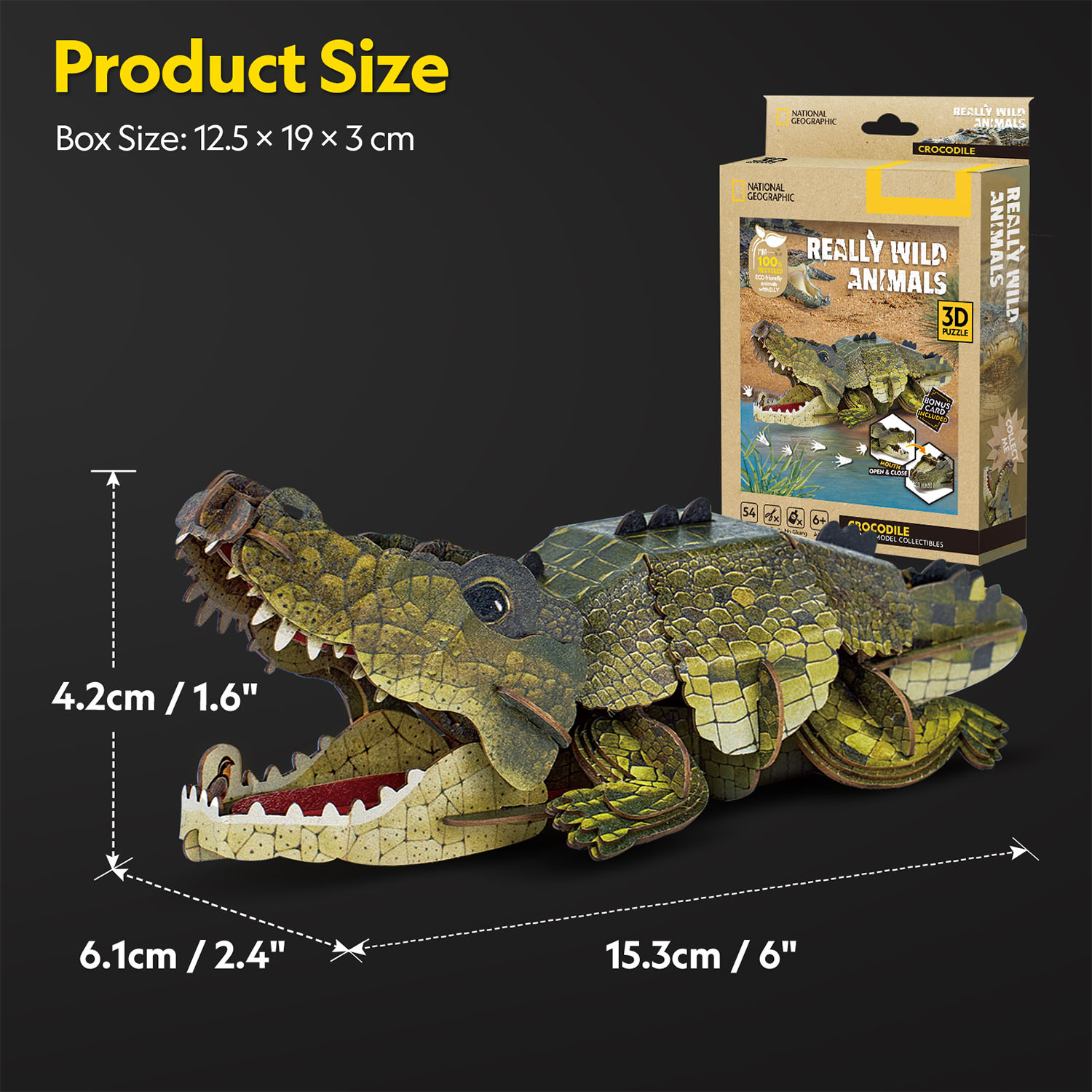 National Geographic - Timsah 3D Puzzle DS1182h