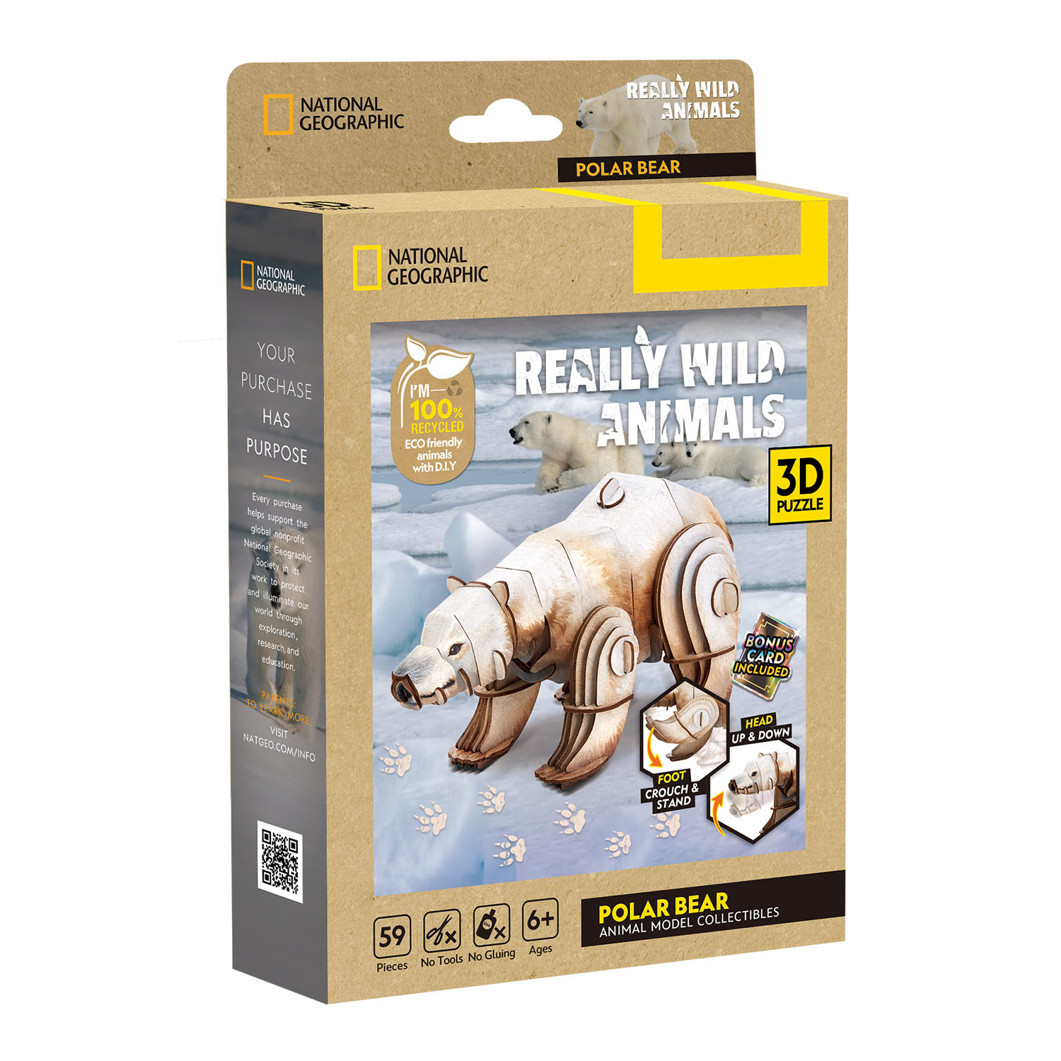 National Geographic - Kutup Ayısı 3D Puzzle DS1183h