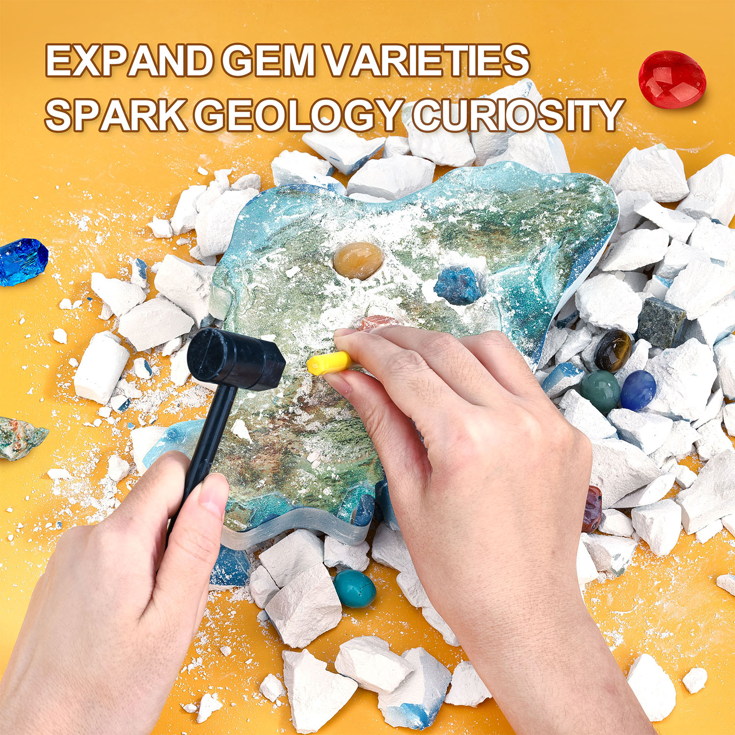 Dünyanın Kayaları ve Mineralleri Araştırma Seti 3D Puzzle G0801