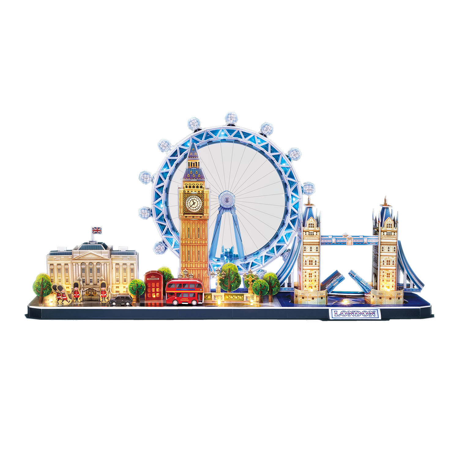 London City Line 3D Puzzle (LED Işıklı) L532h