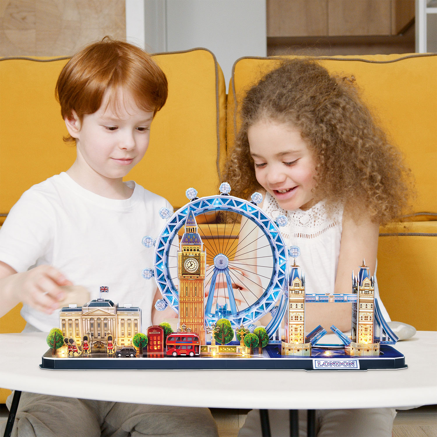 London City Line 3D Puzzle (LED Işıklı) L532h