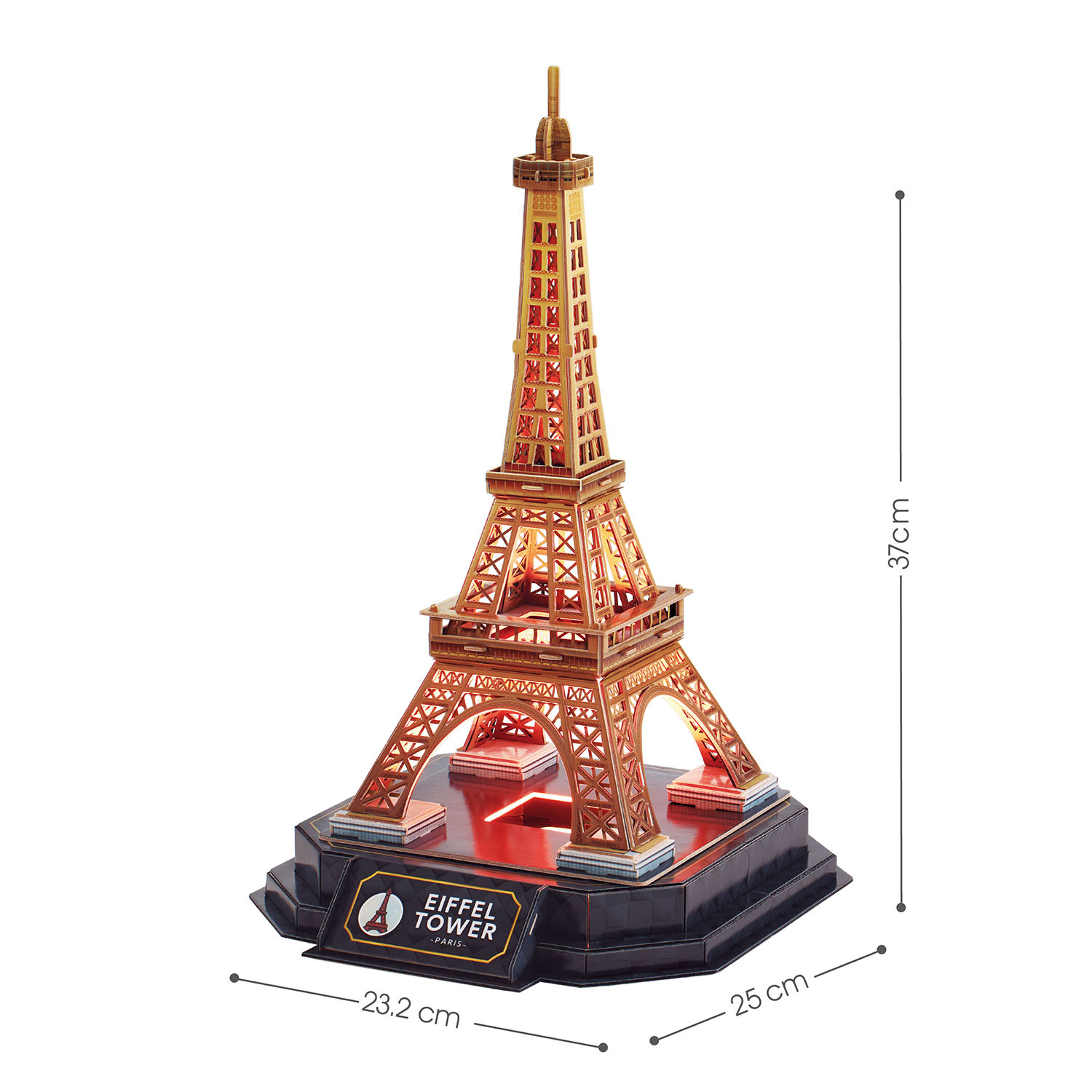 Eyfel Kulesi 3D Puzzle (Led Işıklı) L534h
