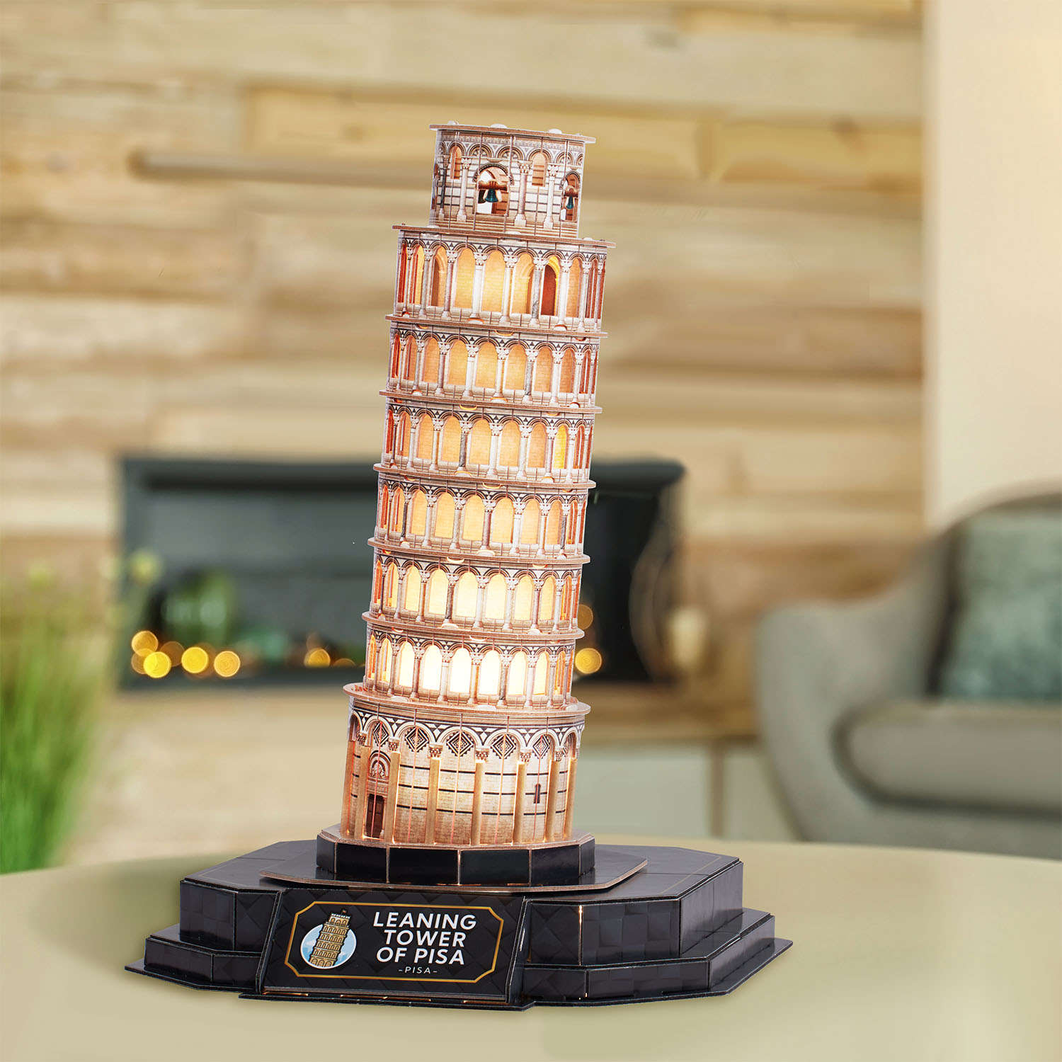 Pisa Kulesi 3D Puzzle (Led Işıklı) L535h