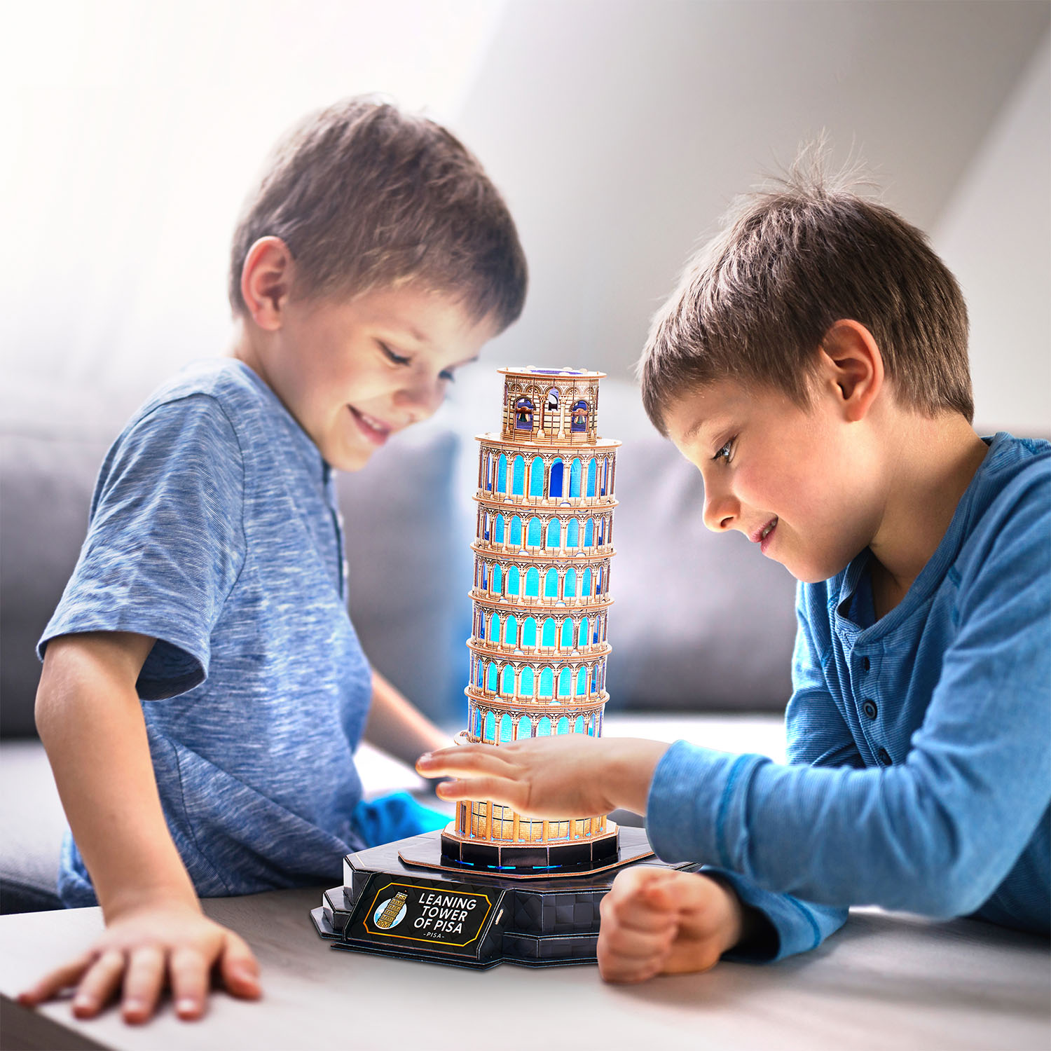 Pisa Kulesi 3D Puzzle (Led Işıklı) L535h