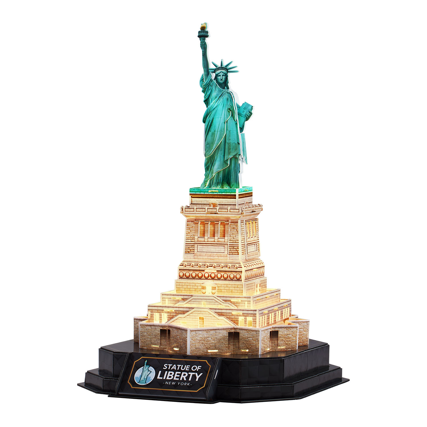 Özgürlük Heykeli 3D Puzzle (Led Işıklı) L536h