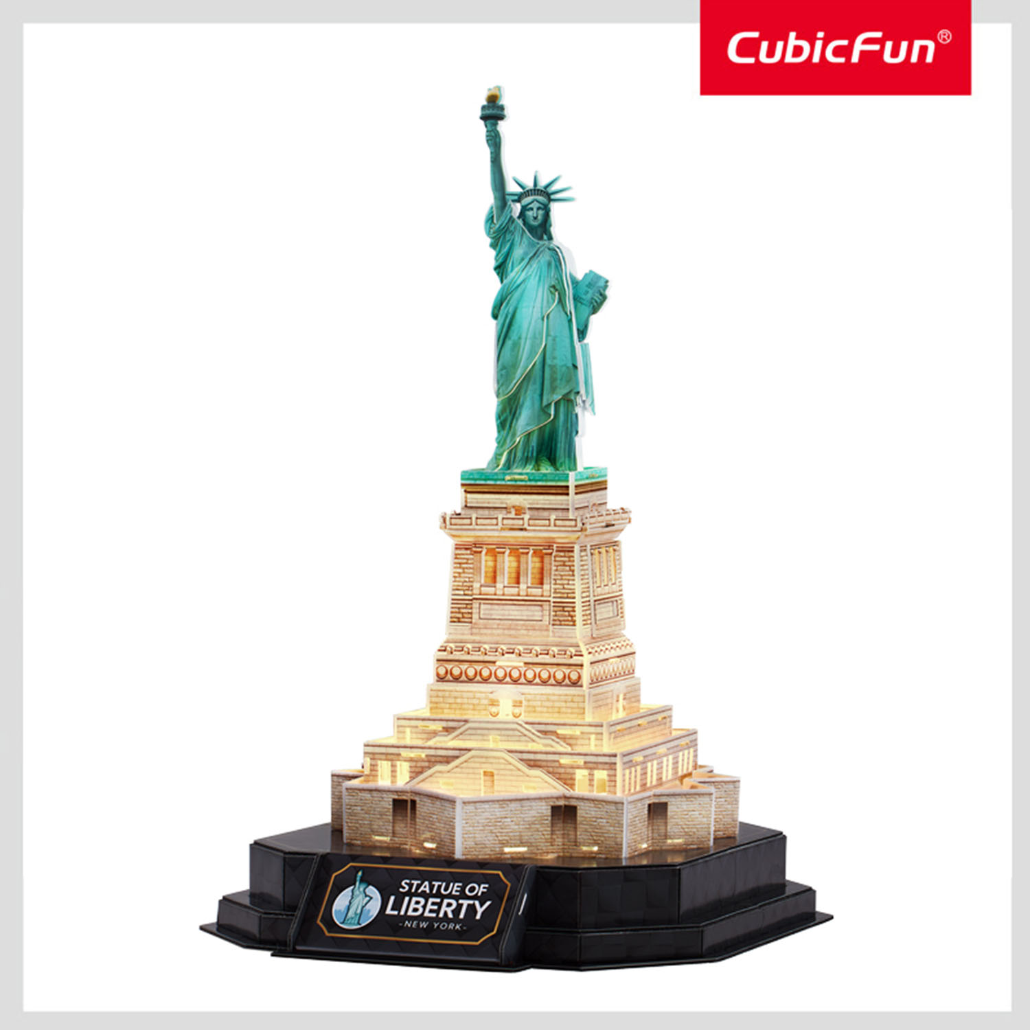 Özgürlük Heykeli 3D Puzzle (Led Işıklı) L536h