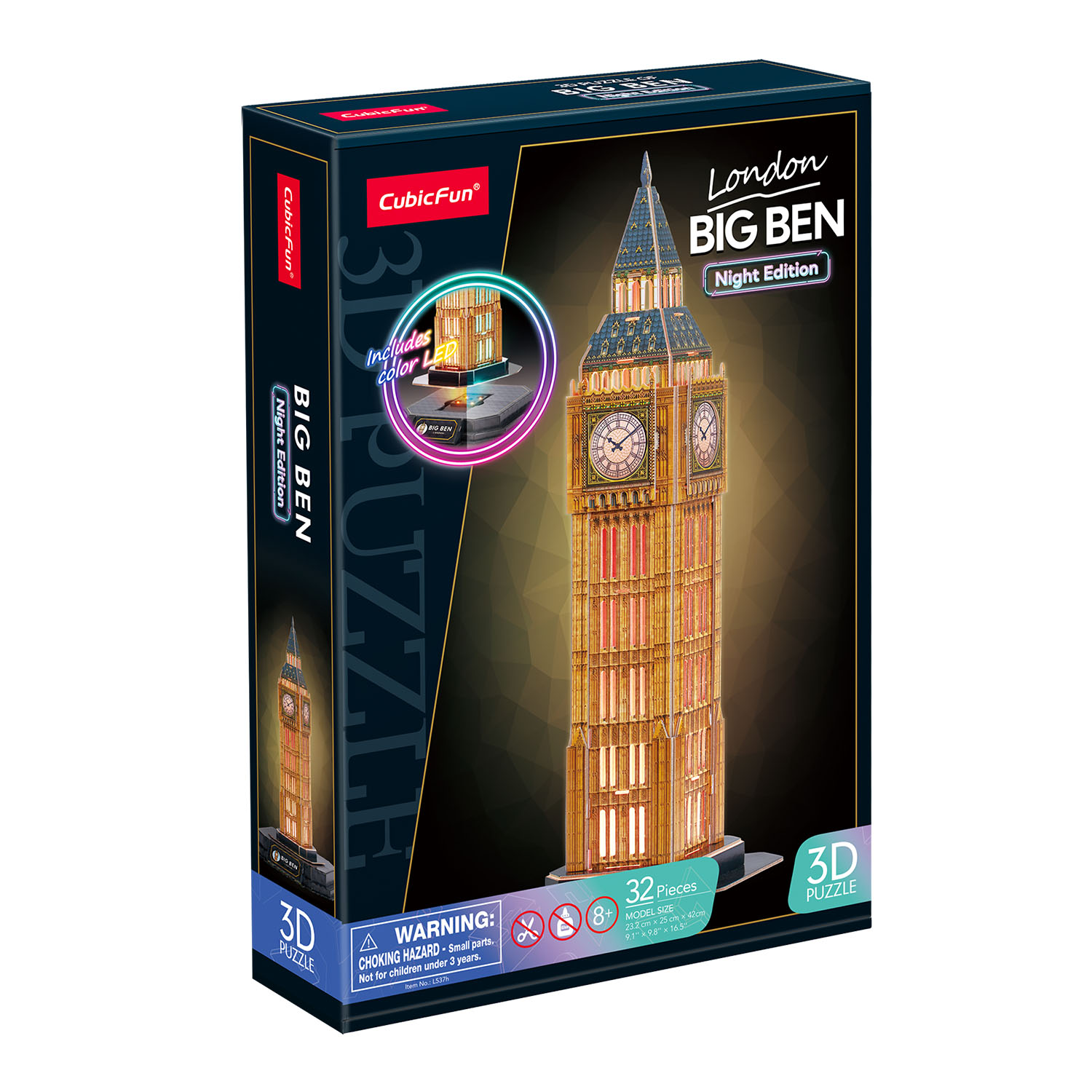 BIG BEN 3D Puzzle (Led Işıklı) L537h