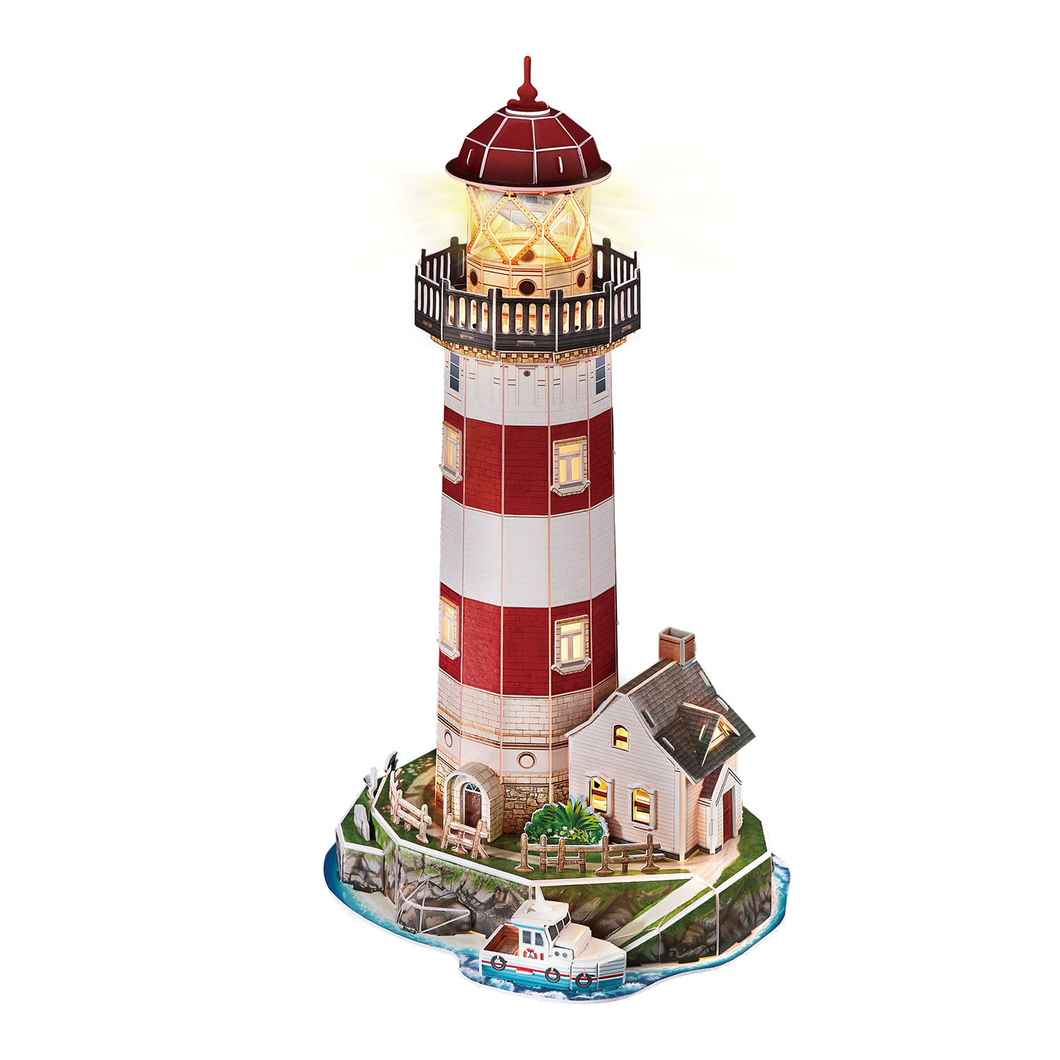Deniz Feneri 3D Puzzle (Led Işıklı) L540h