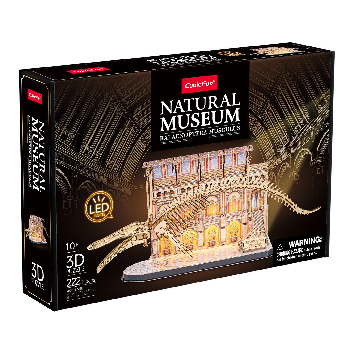 Natural Museum - Mavi Balina 3D Puzzle (Led Işıklı) L545h