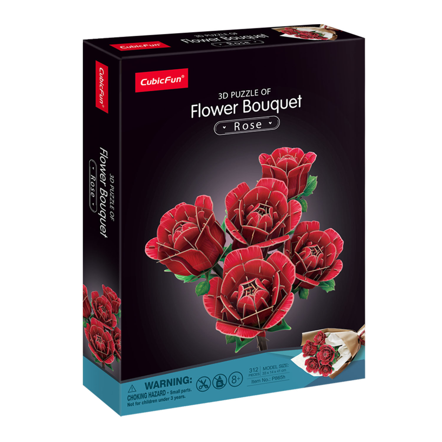 Büyük Gül Buketi 3D Puzzle P865h