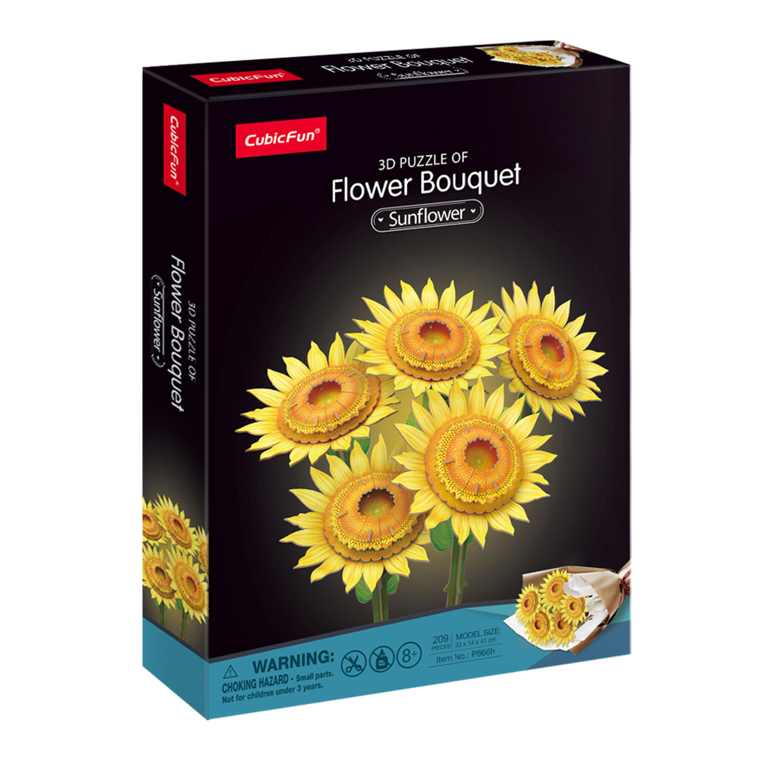 Büyük Ayçiçeği Buketi 3D Puzzle P866h