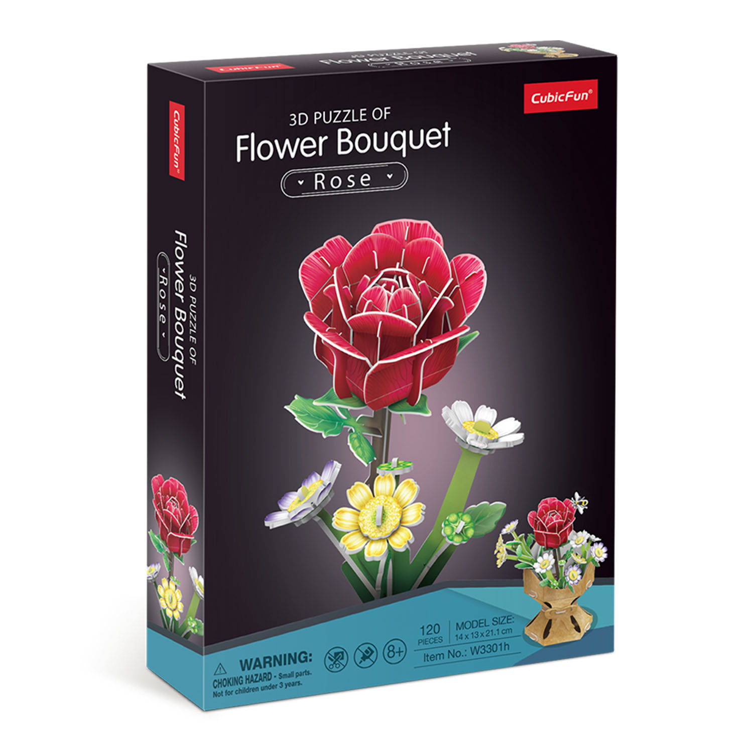 Gül Buketi 3D Puzzle W3301h