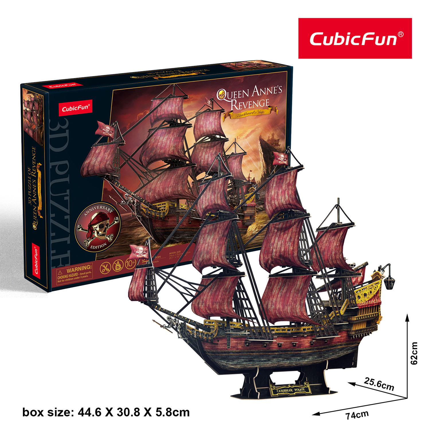 Queen Anne's Revenge Gemisi 3D Puzzle T4040h