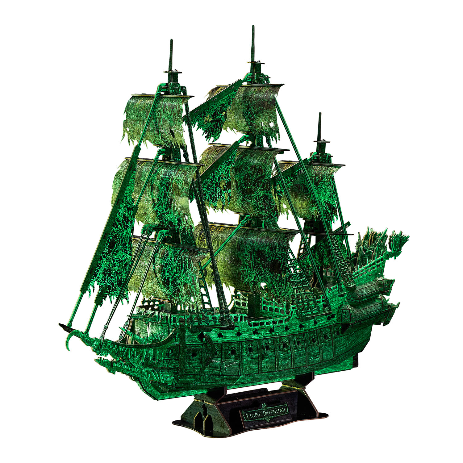 Uçan Hollandalı Gemisi 3D Puzzle T4041h - Karanlıkta Parlayan