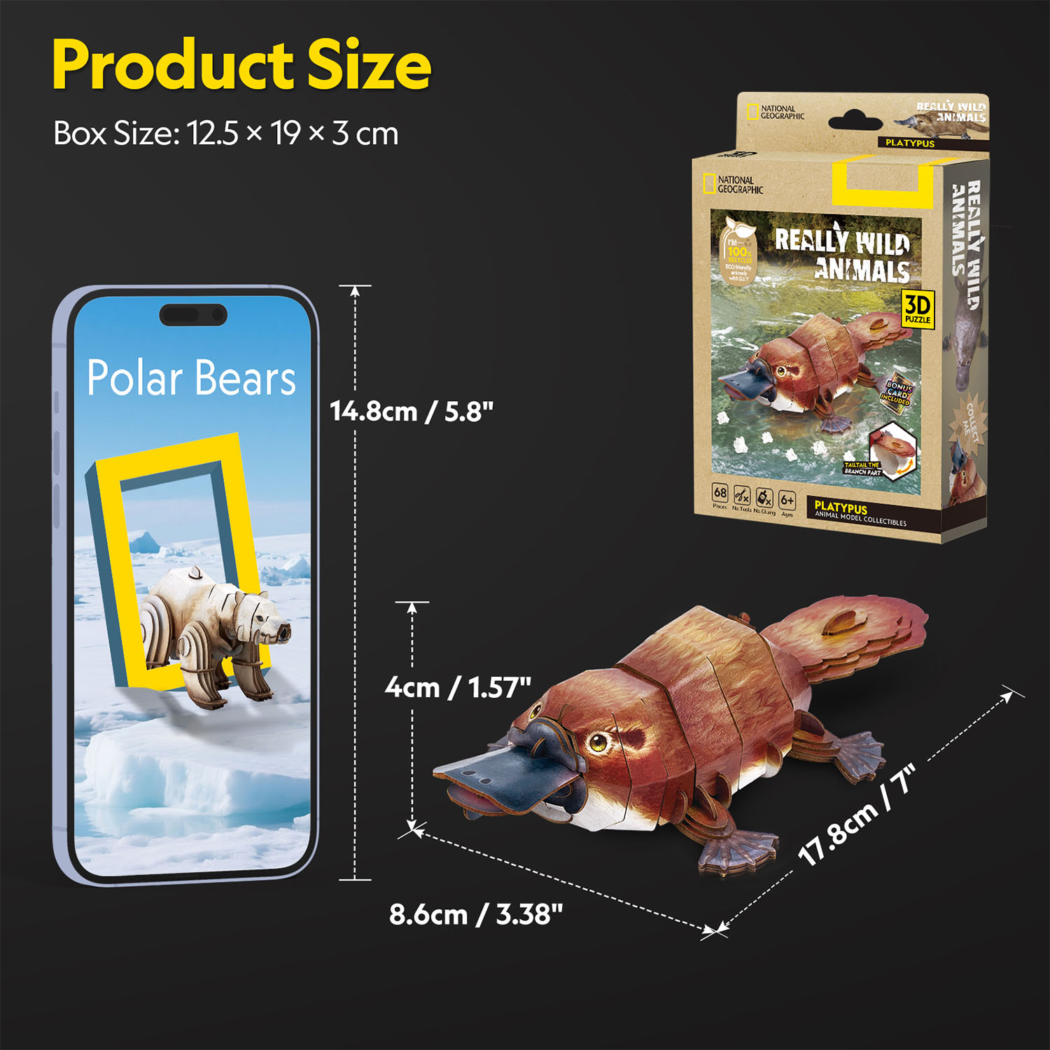 National Geographic - Ornitorenk 3D Puzzle DS1184h