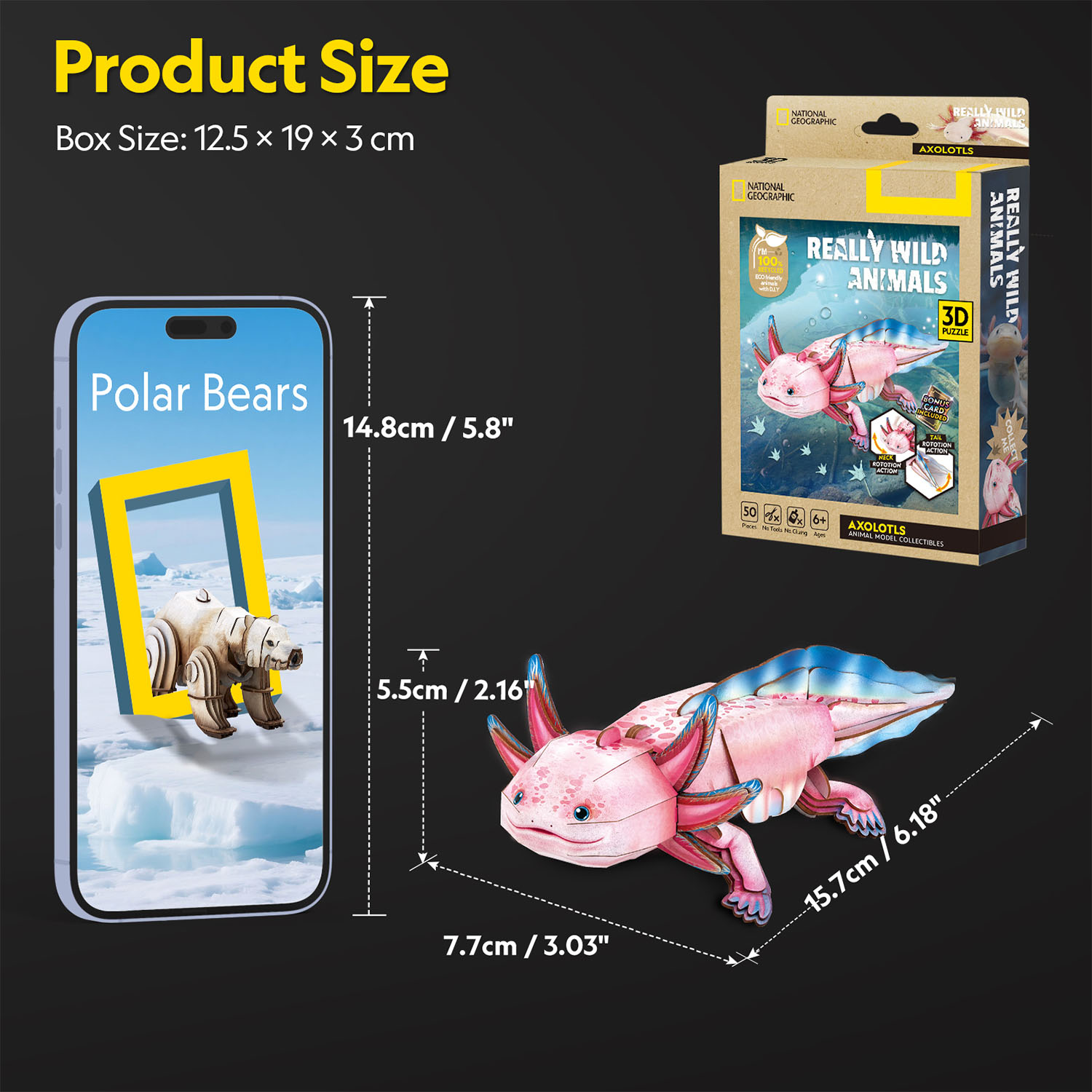 National Geographic - Axolotl 3D Puzzle DS1185h