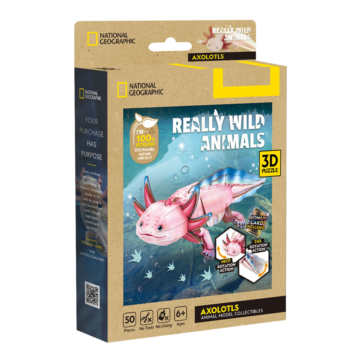 National Geographic - Axolotl 3D Puzzle DS1185h