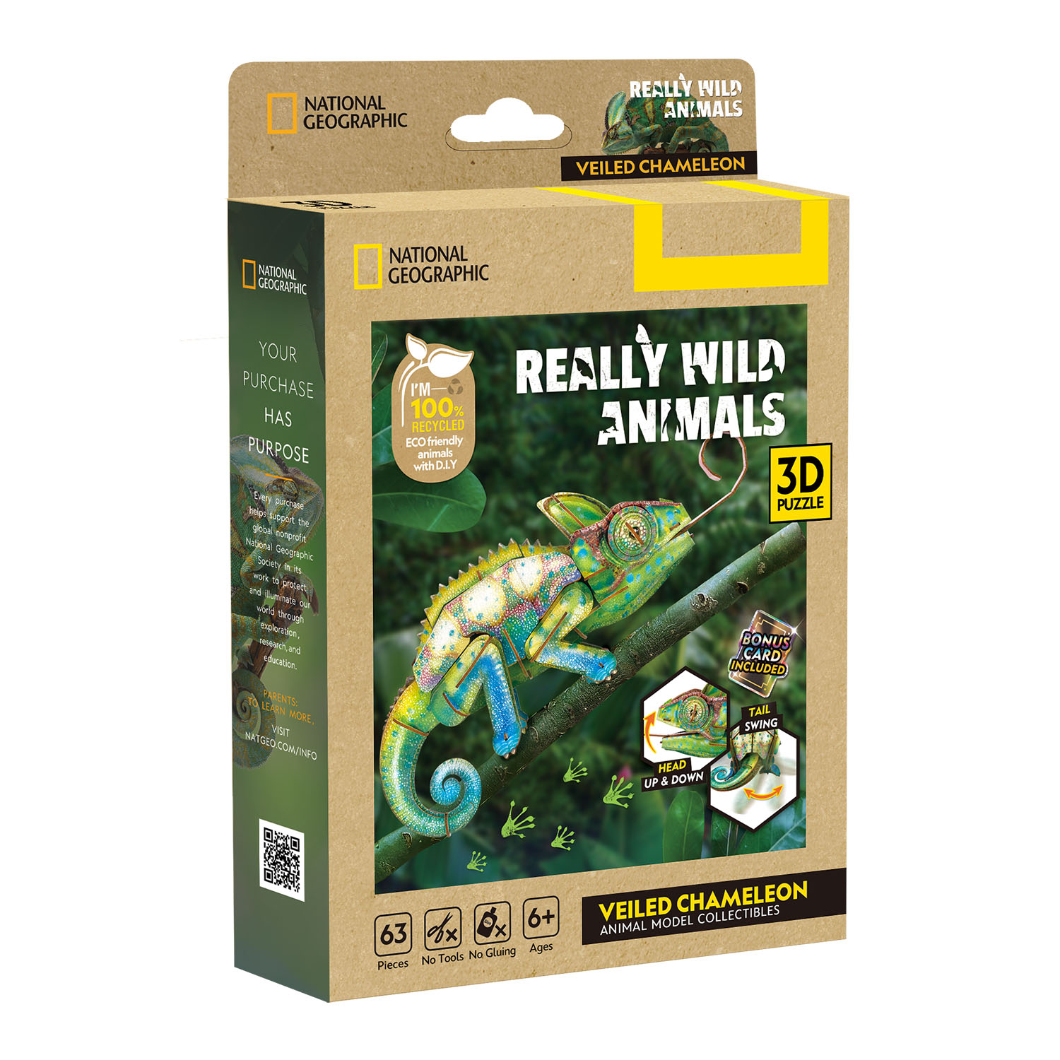 National Geographic - Bukalemun 3D Puzzle DS1186h