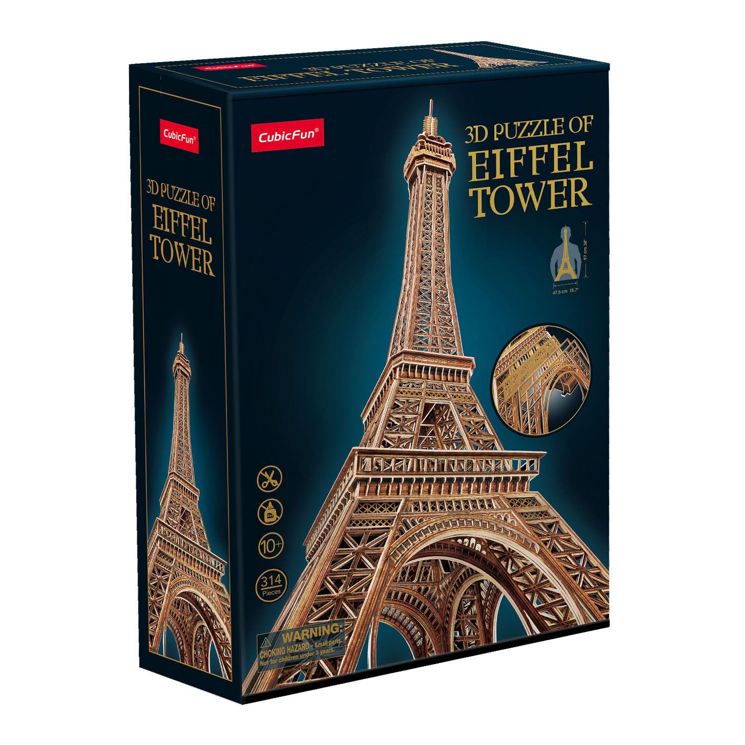 Eyfel Kulesi 3D Puzzle MC284h - Dev Boyut