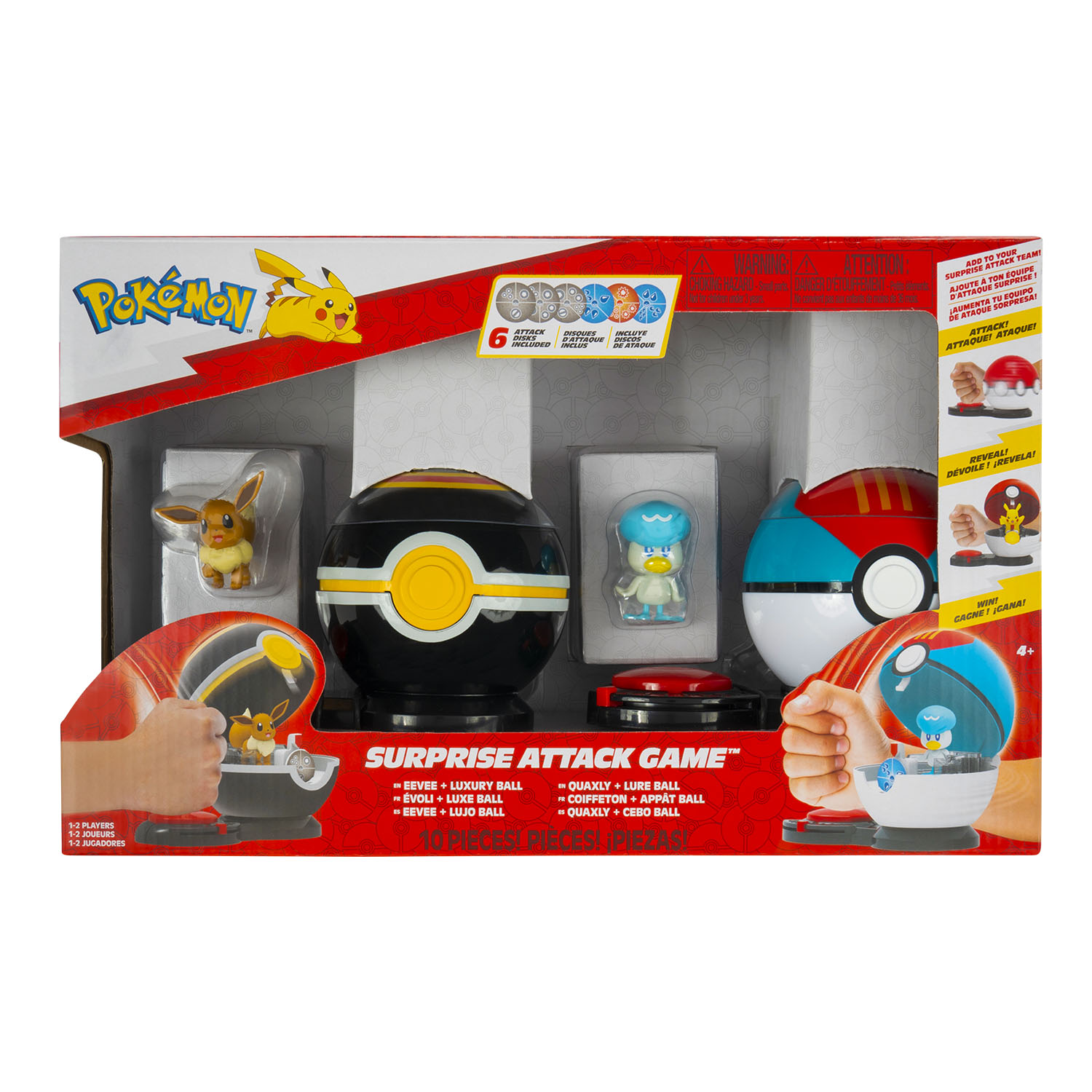 Pokemon Sürpriz Atak Oyun Seti - Eevee ve Quaxly PKW4182