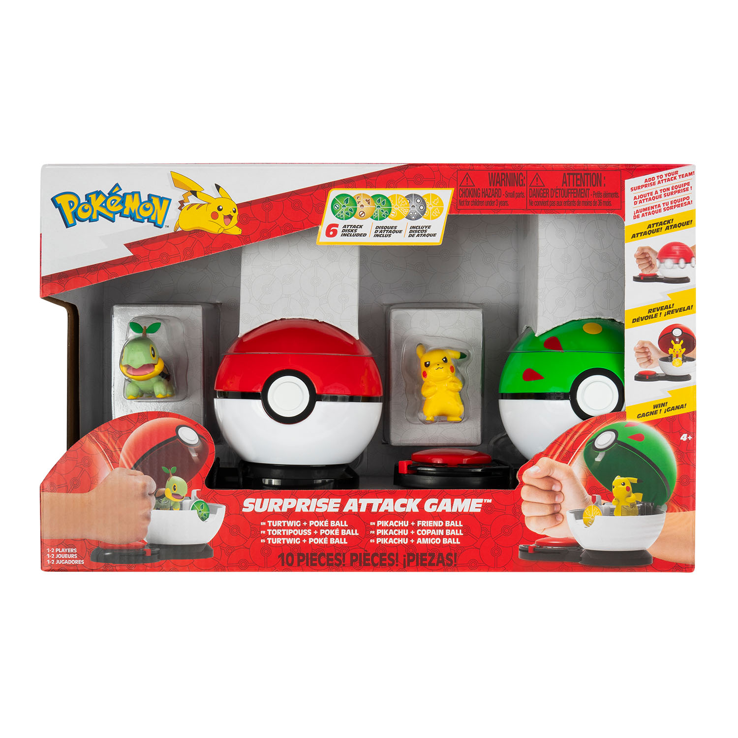 Pokemon Sürpriz Atak Oyun Seti - Turtwig ve Pikachu PKW4183