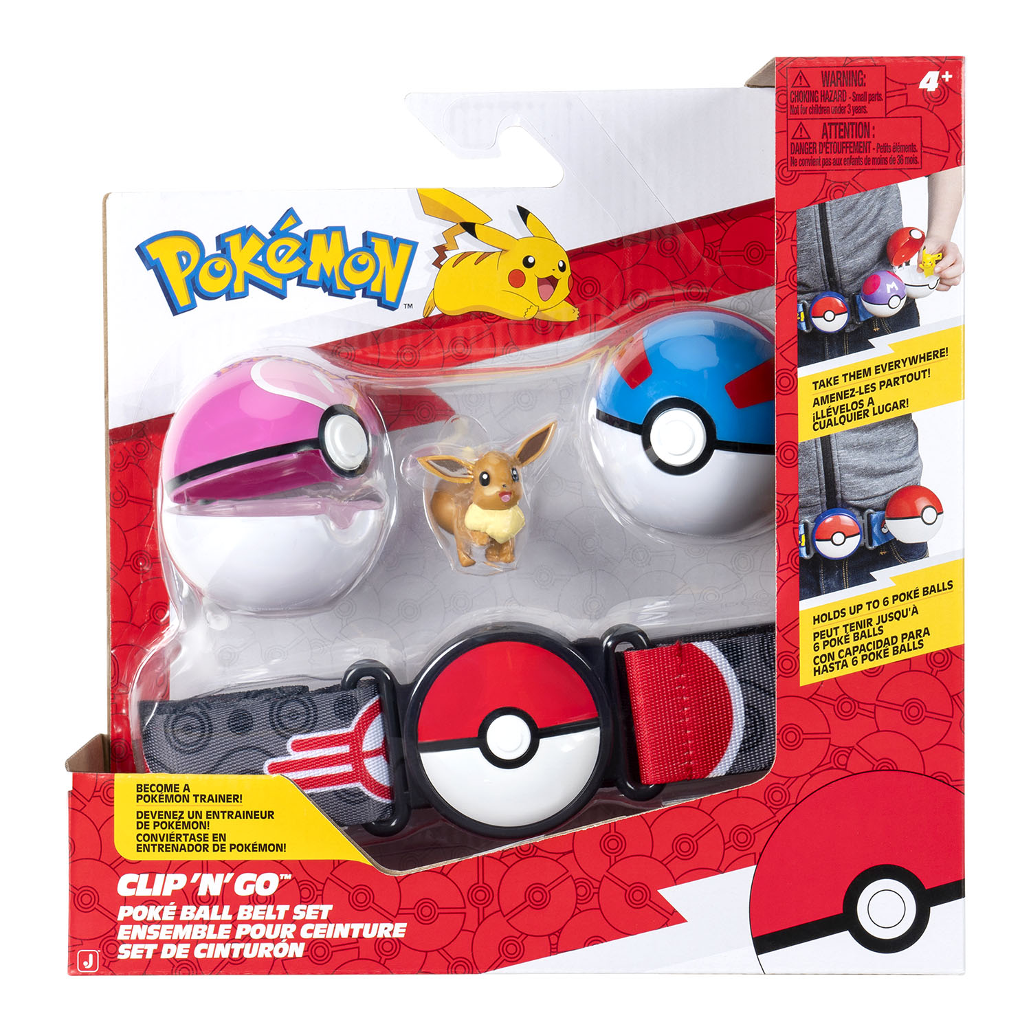 Pokemon Clip 'N' Go Poke Ball Kemer ve Figür Seti PKW4167
