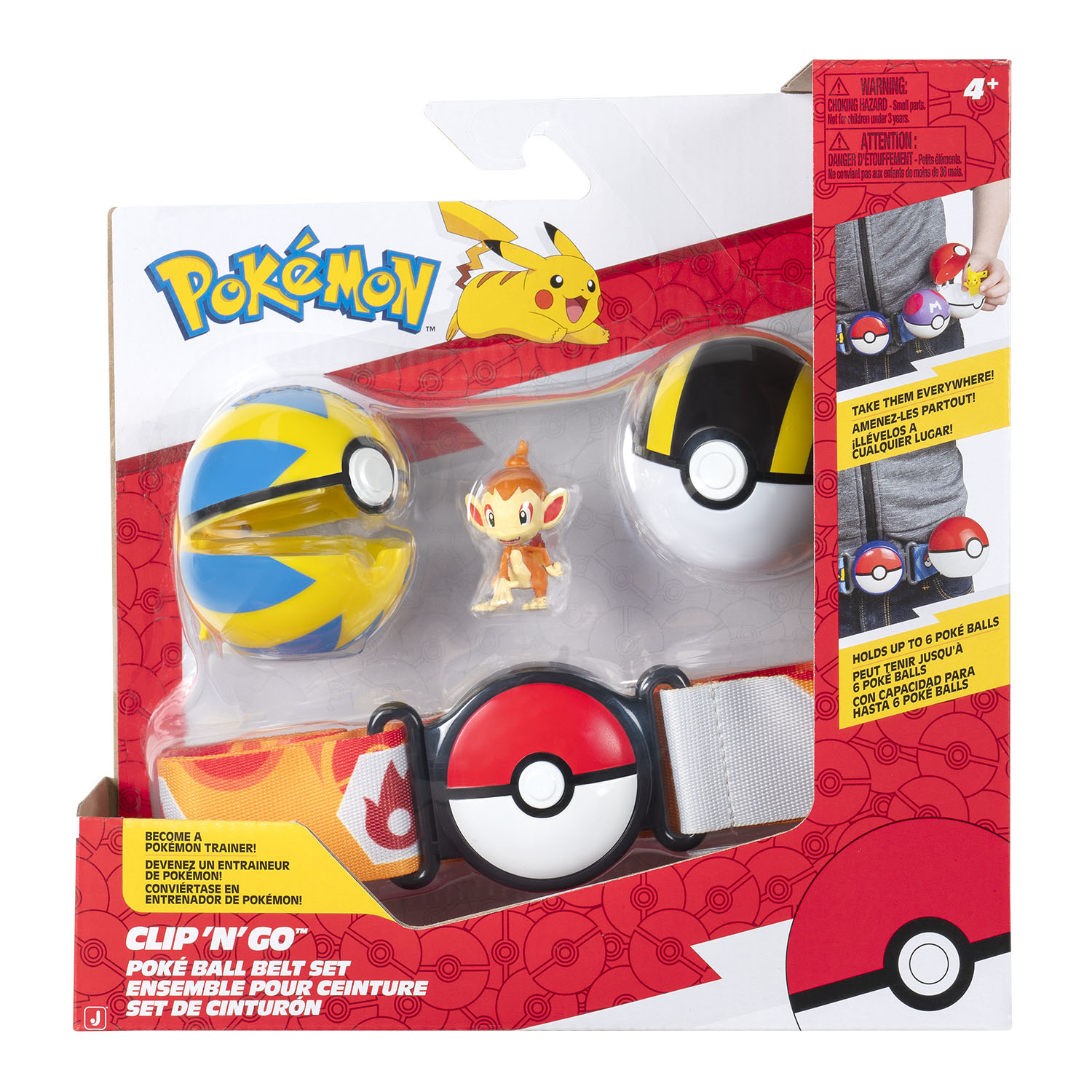 Pokemon Clip 'N' Go Poke Ball Kemer ve Figür Seti PKW4168