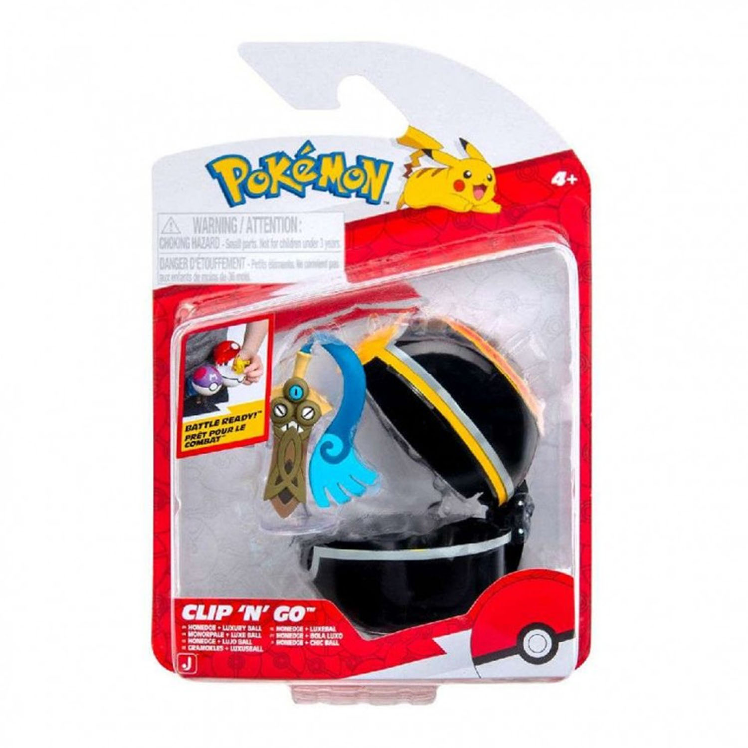 Pokemon Clip 'N' Go Poke Ball ve Honedge Figür PKW4159