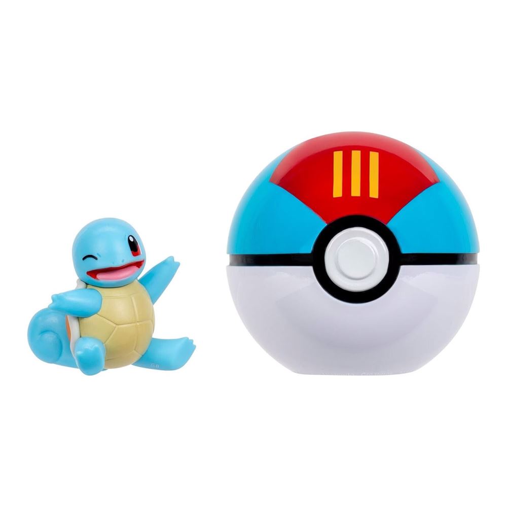 Pokemon Clip 'N' Go Poke Ball ve Squirtle Figür PKW4164