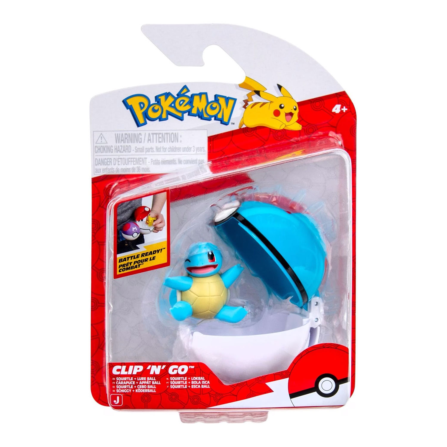 Pokemon Clip 'N' Go Poke Ball ve Squirtle Figür PKW4164