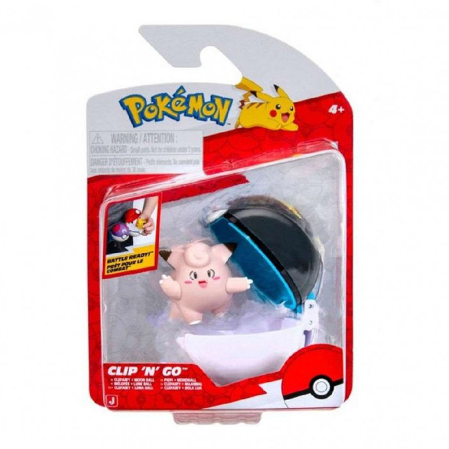 Pokemon Clip 'N' Go Poke Ball ve Clefairy Figür PKW4160