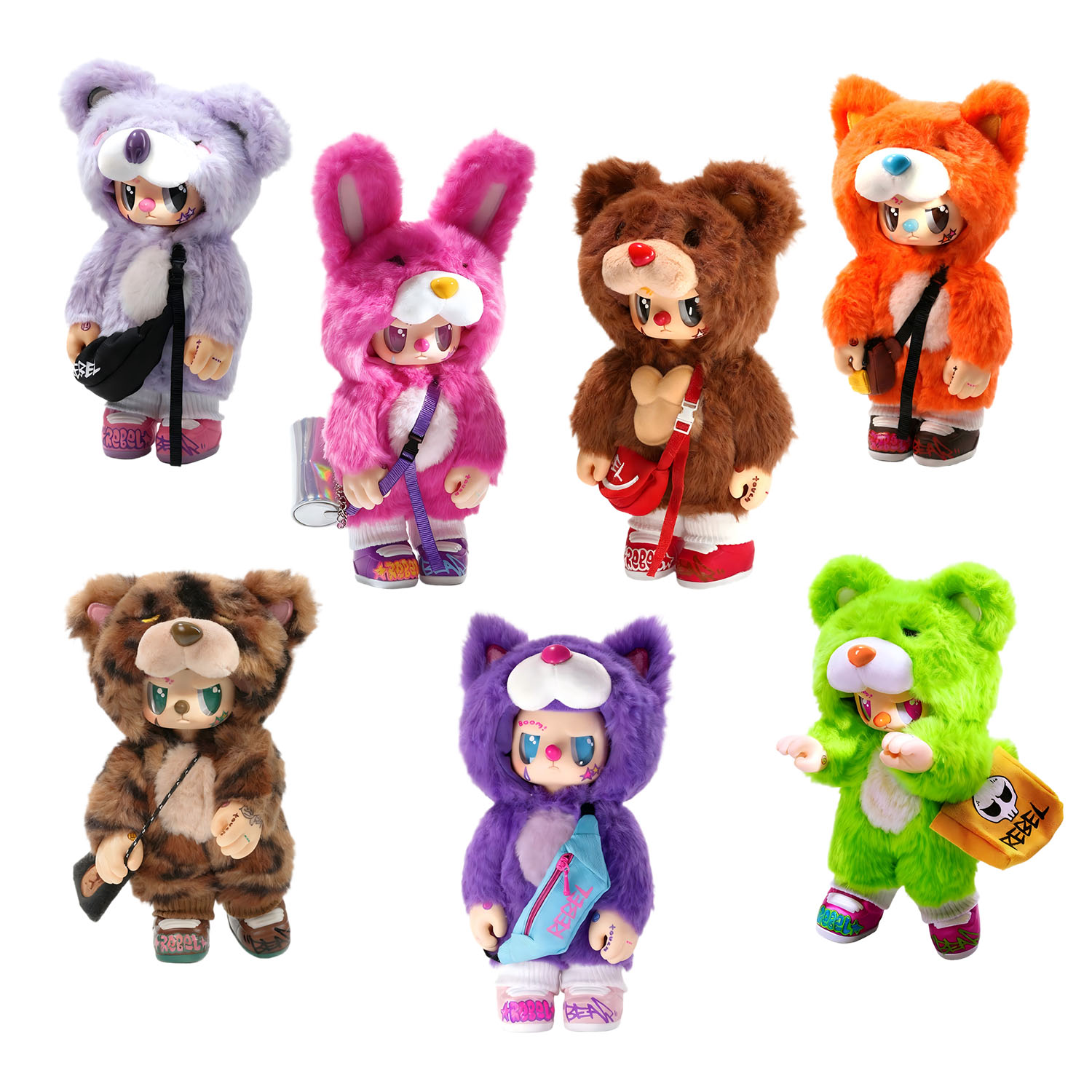 Rebel Bear Pozlanabilir Sürpriz Figür Çantalı Seri CSRB005